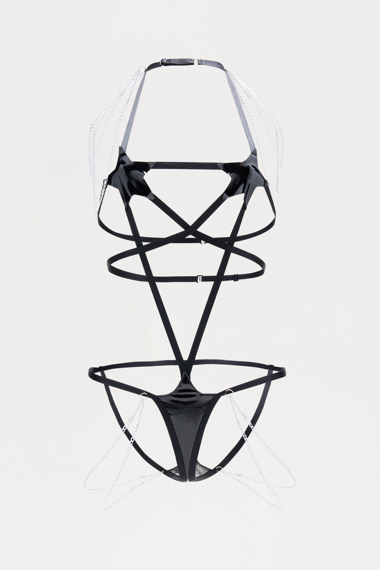 Superstar 2 Piece Set With Chains - Black