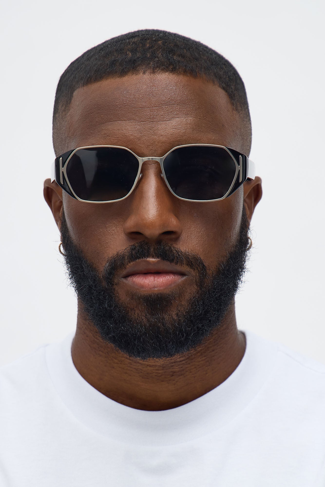 Heat Check Square Frame Sunglasses - Black