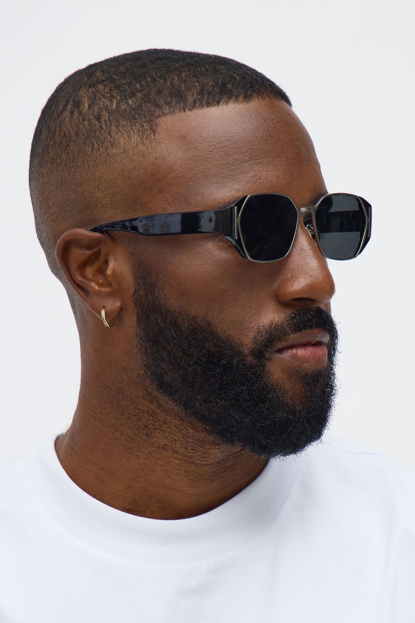 Heat Check Square Frame Sunglasses - Black