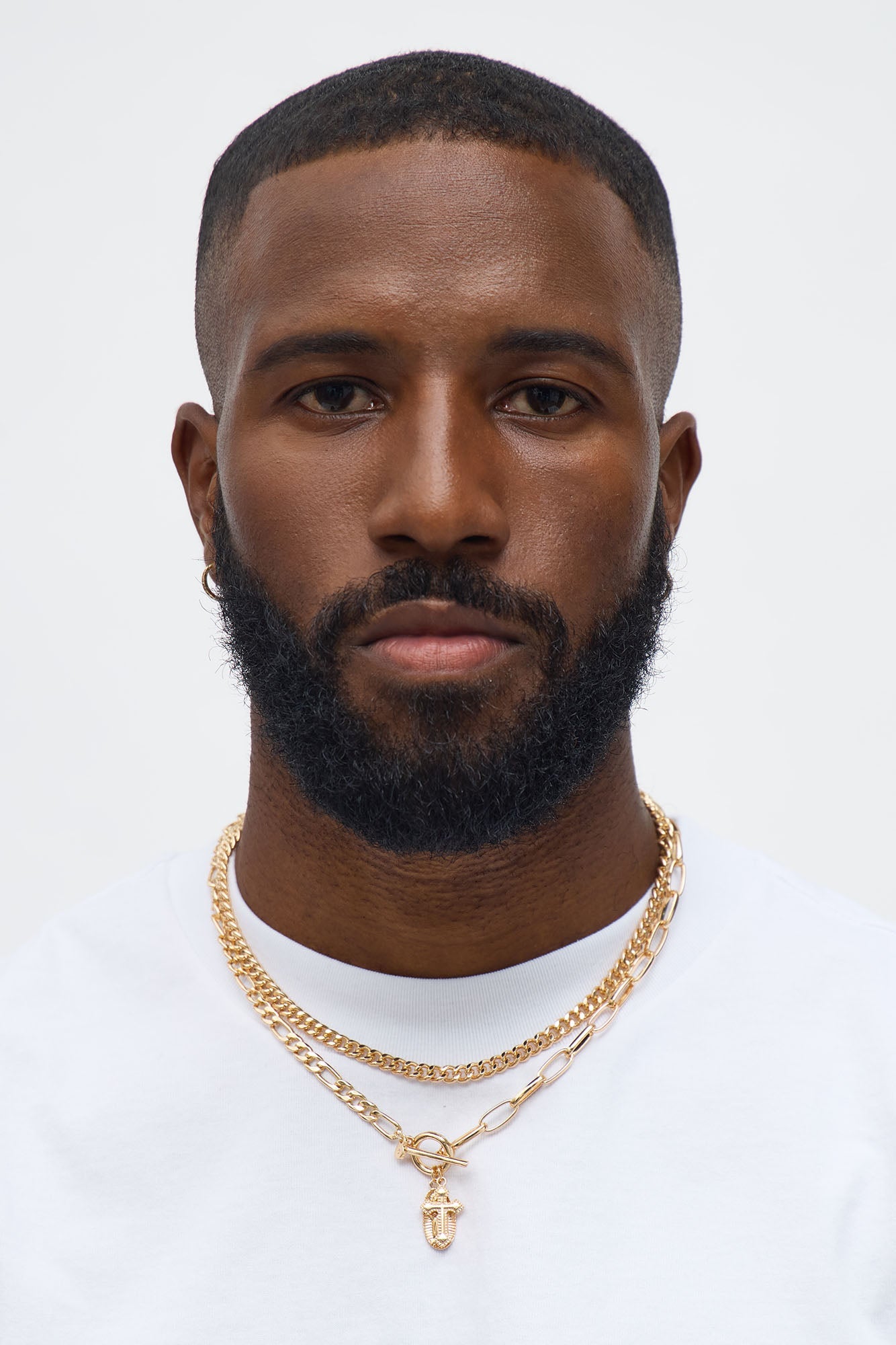 Rebellion Pendant Necklace Set - Gold