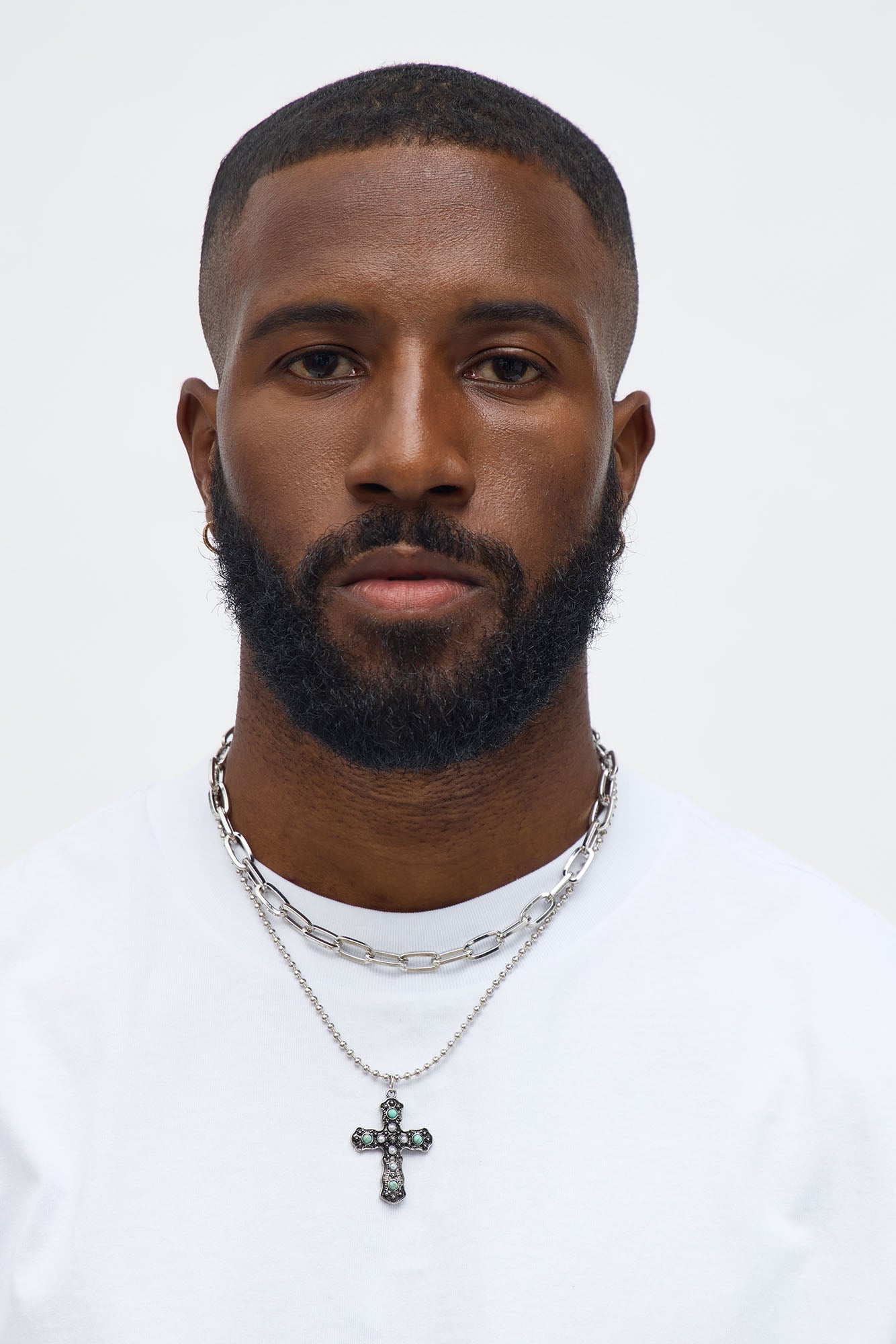 Wild One Pendant Necklace Set - Silver