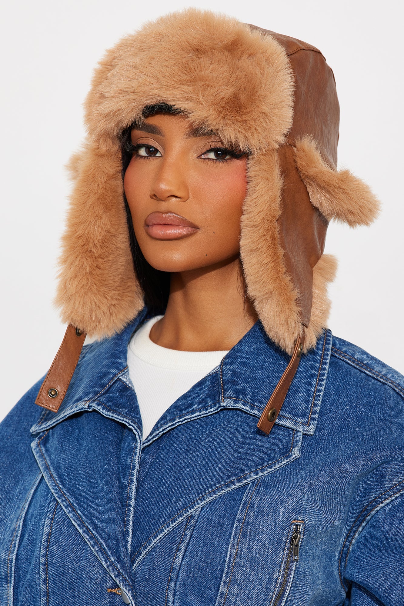 Touch The Sky Trapper Hat - Brown/combo