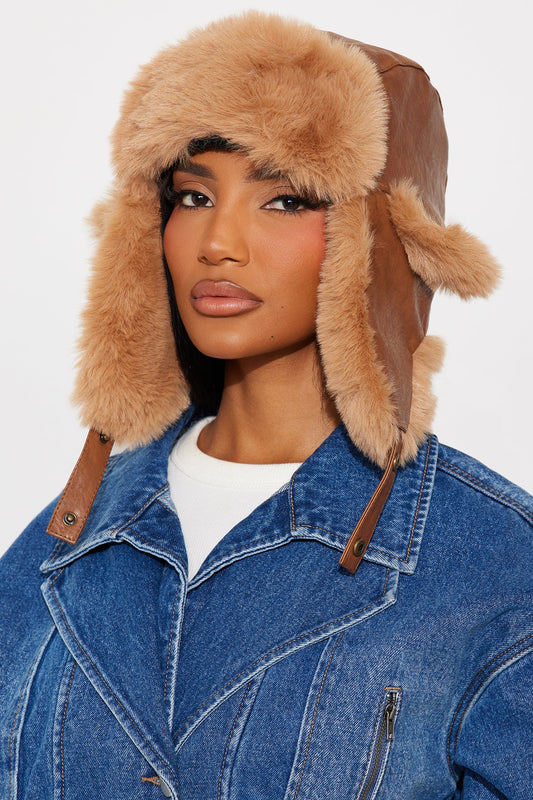 Touch The Sky Trapper Hat - Brown/combo