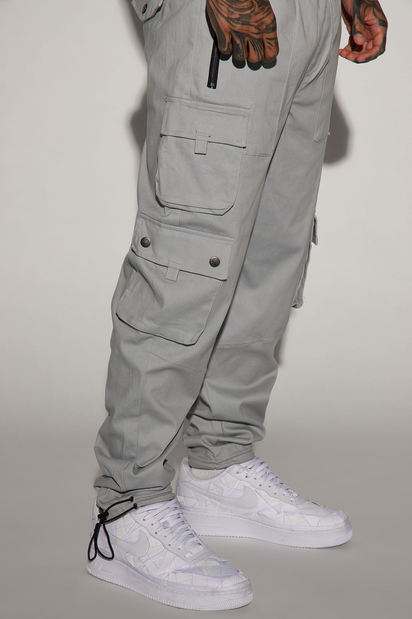 Roaming Twill Cargo Pants - Grey