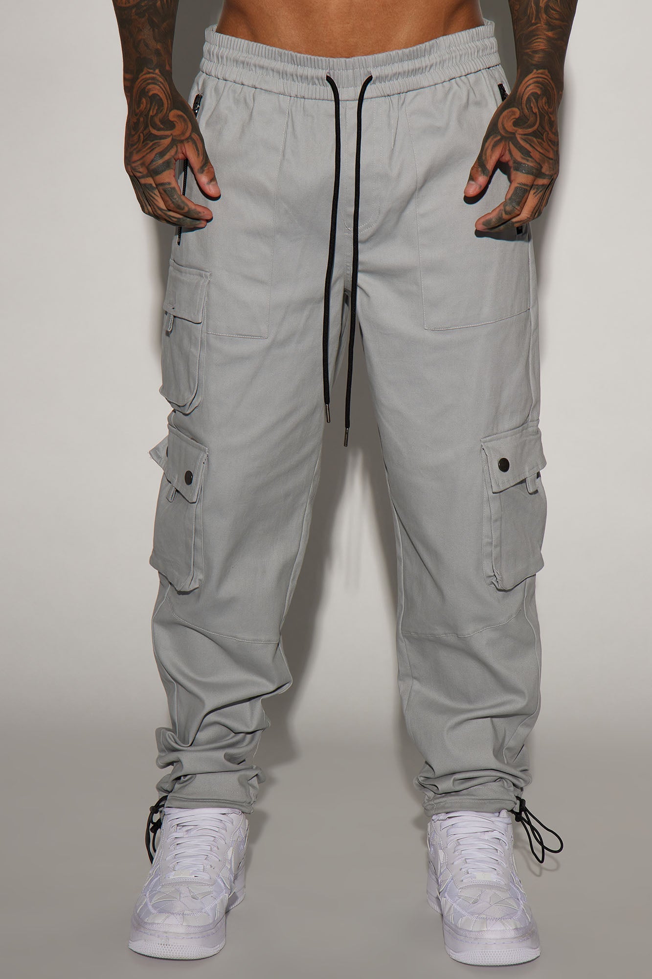 Roaming Twill Cargo Pants - Grey