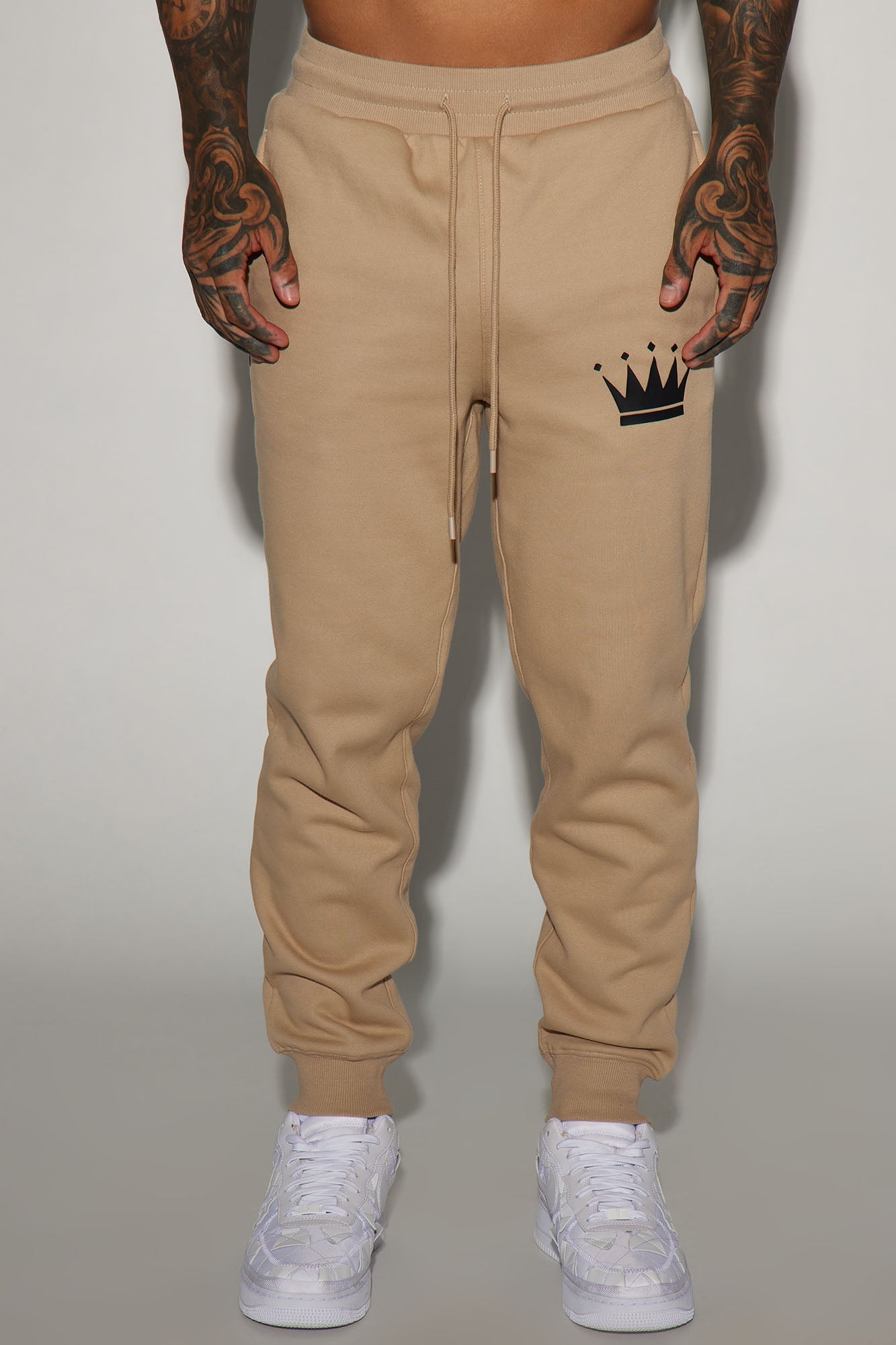 Family Goals King Jogger - Taupe