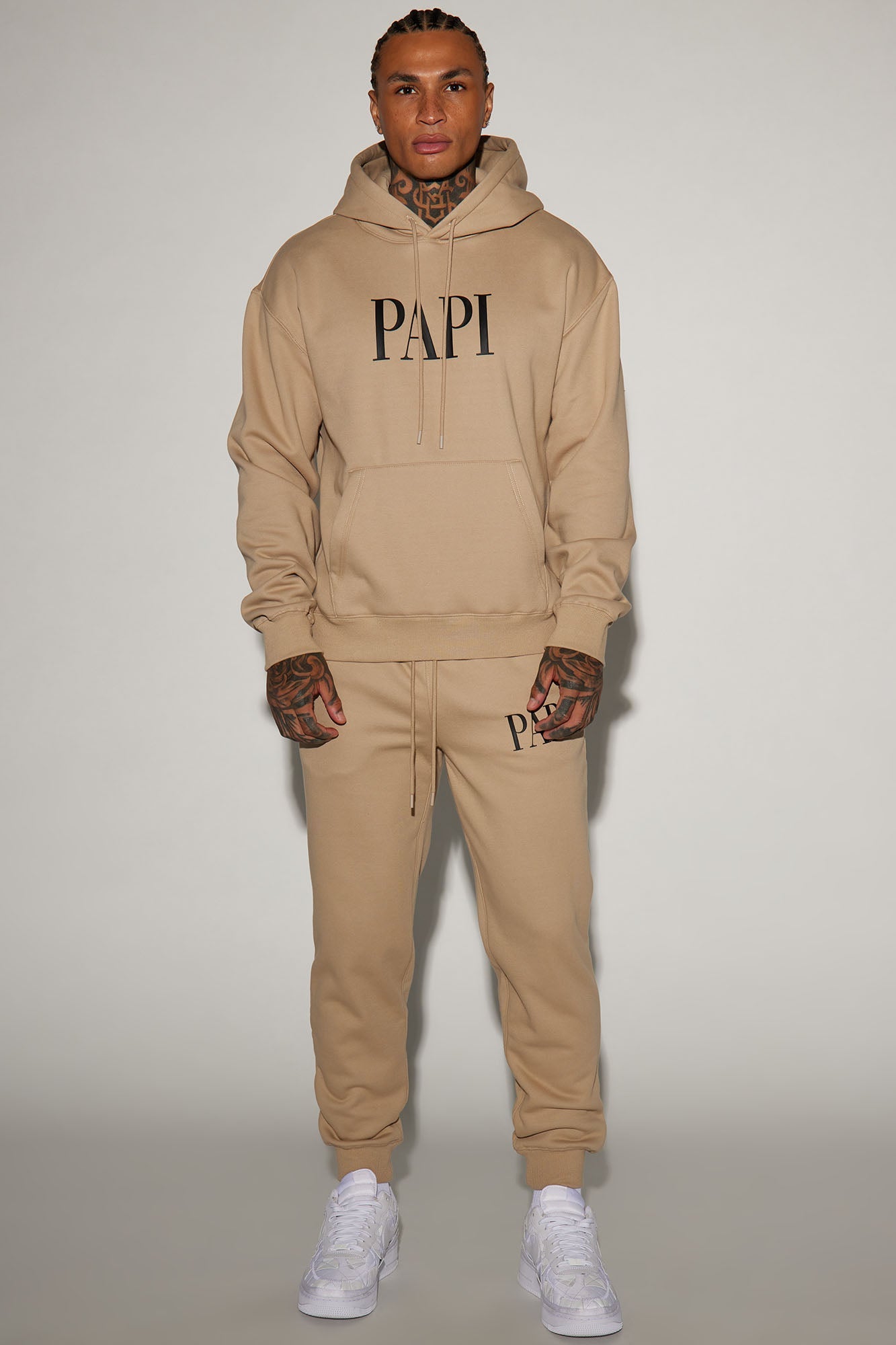 Family Goals Papi Hoodie - Taupe