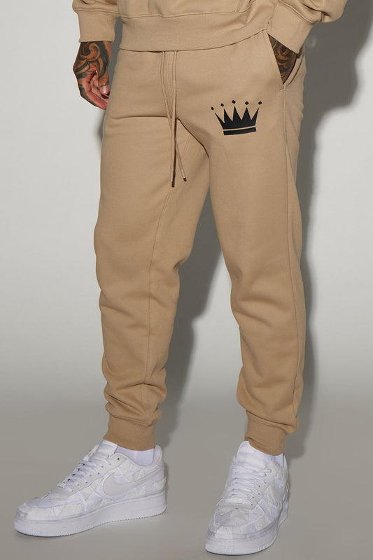 Family Goals King Jogger - Taupe