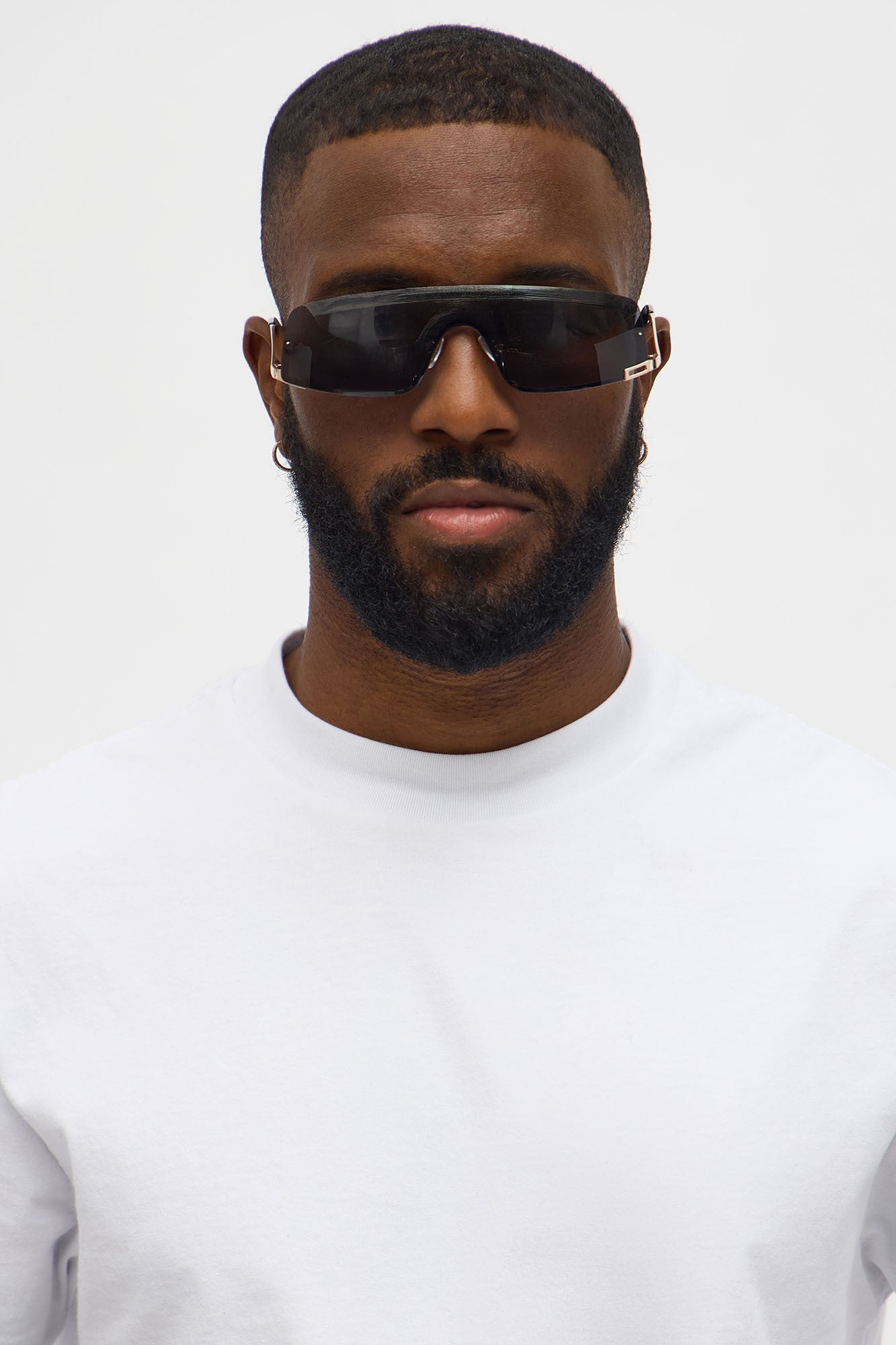 Next Up Shield Metal Frame Sunglasses - Gold/Black