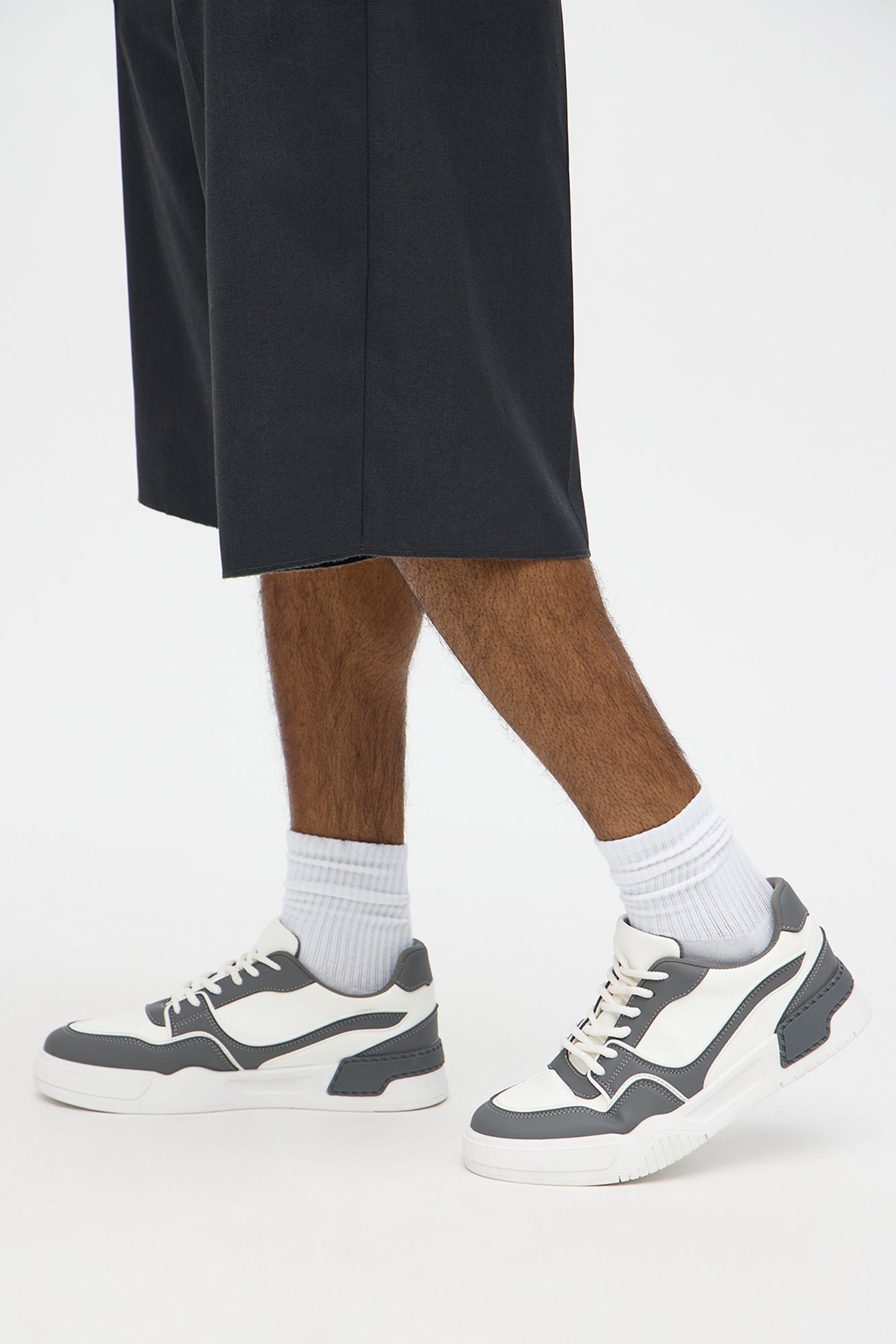 Major Step Chunky Paneled Sneaker - White/combo