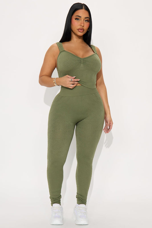 Sophie Seamless Legging Set - Olive