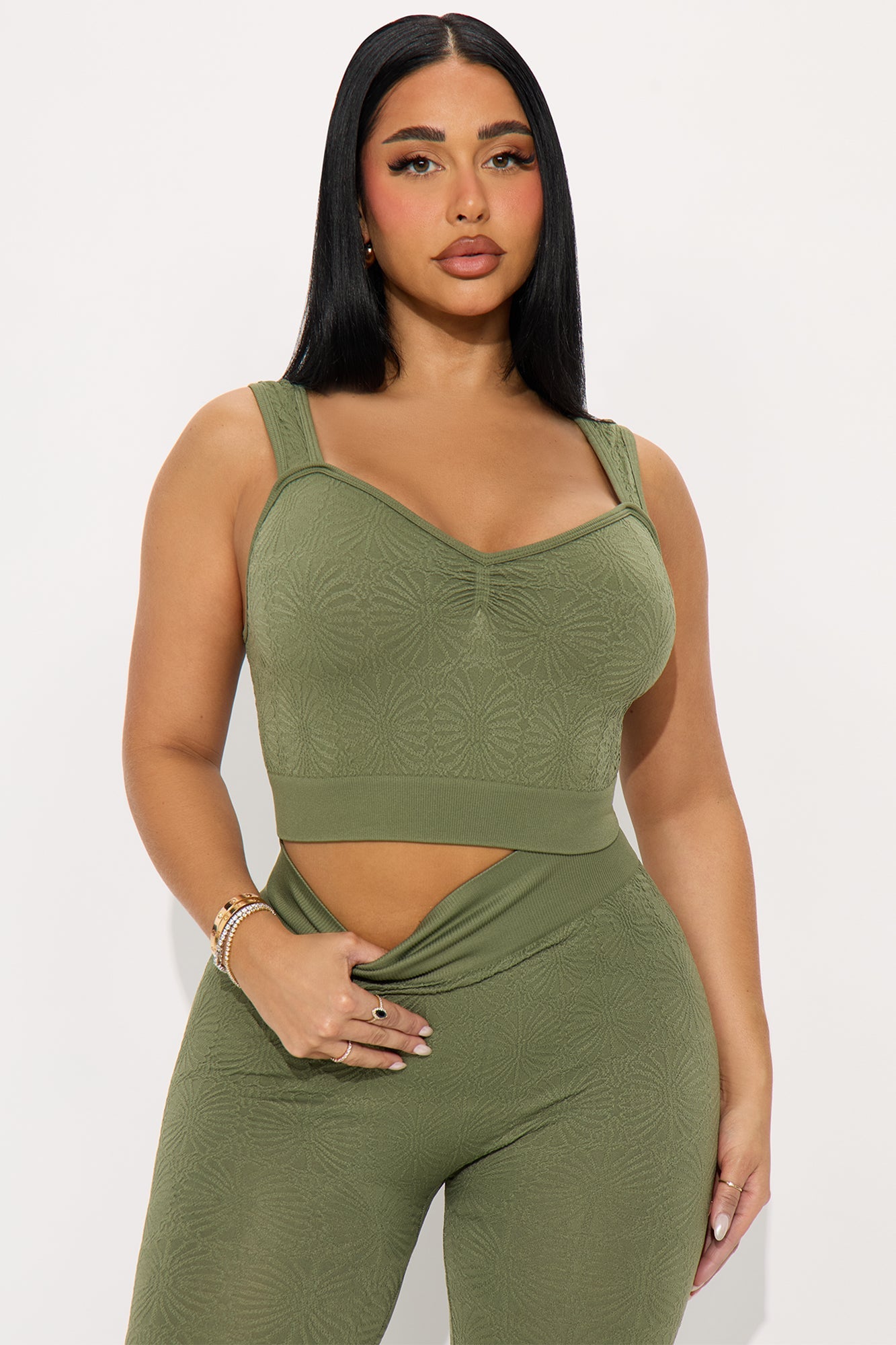 Sophie Seamless Legging Set - Olive