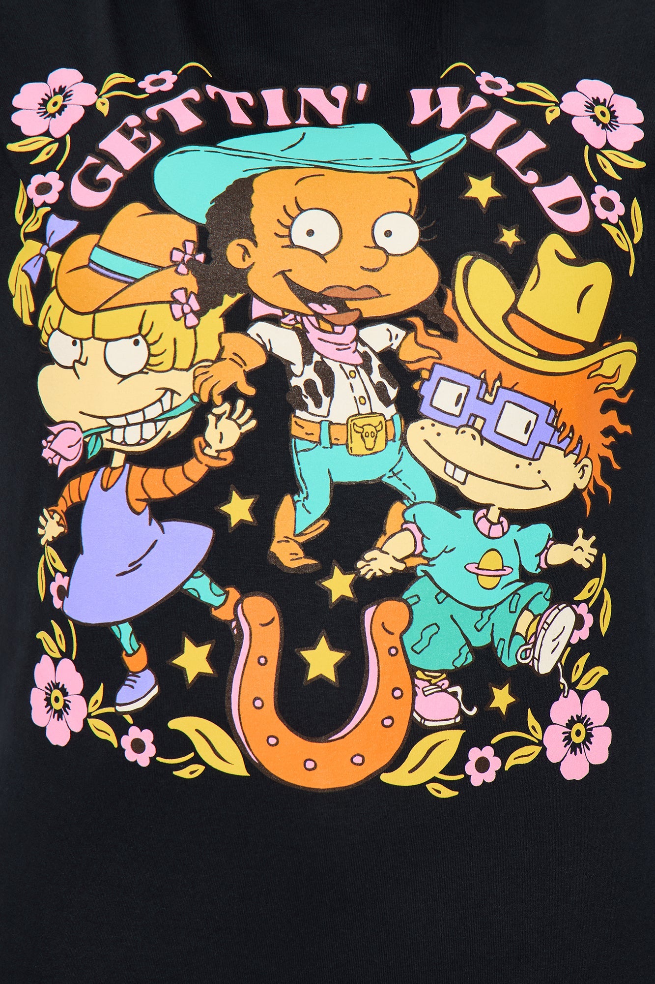 Rugrats Gettin' Wild Oversized Tee - Black