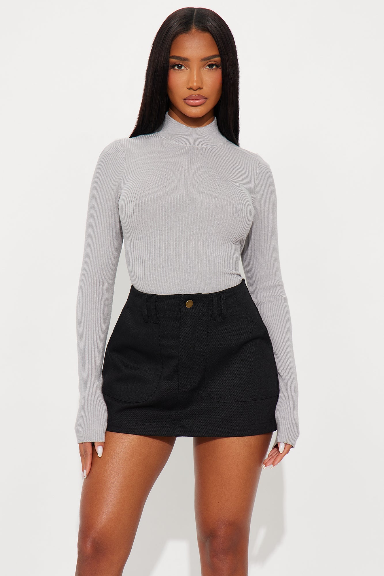 Day In Pasadena Sweater - Heather Grey