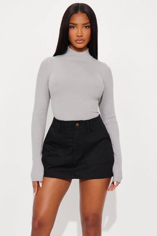 Day In Pasadena Sweater - Heather Grey