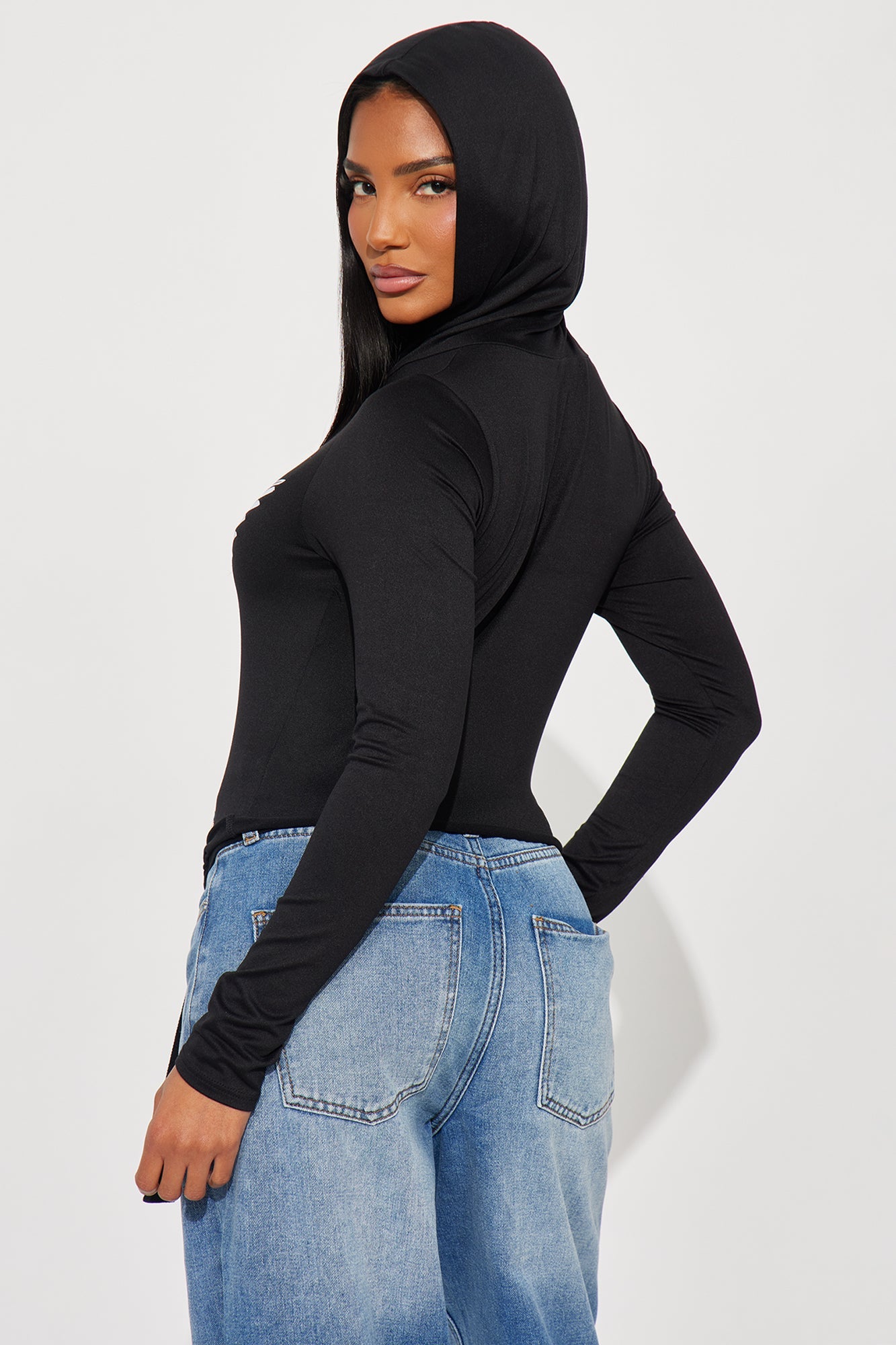 Live Fast Angel Wings Hooded Baby Tee - Black