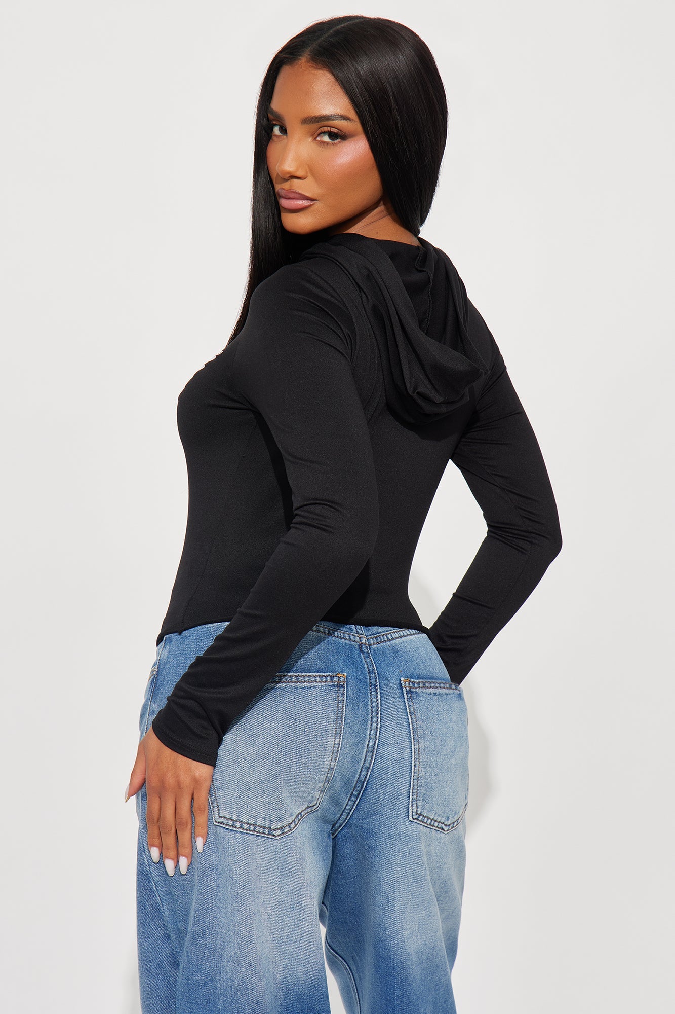 Live Fast Angel Wings Hooded Baby Tee - Black