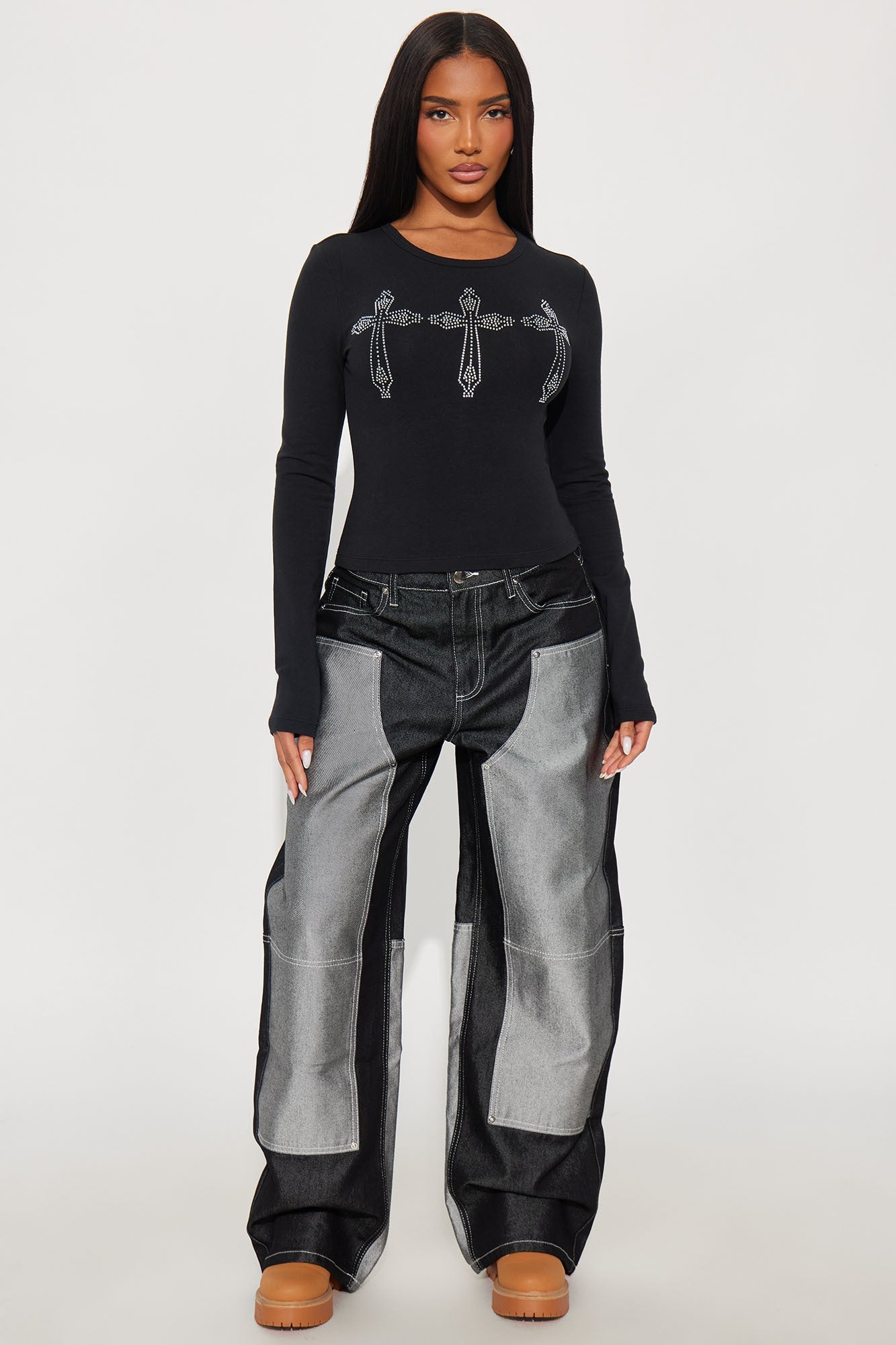 Double Agent Utility Panel Jeans - Black