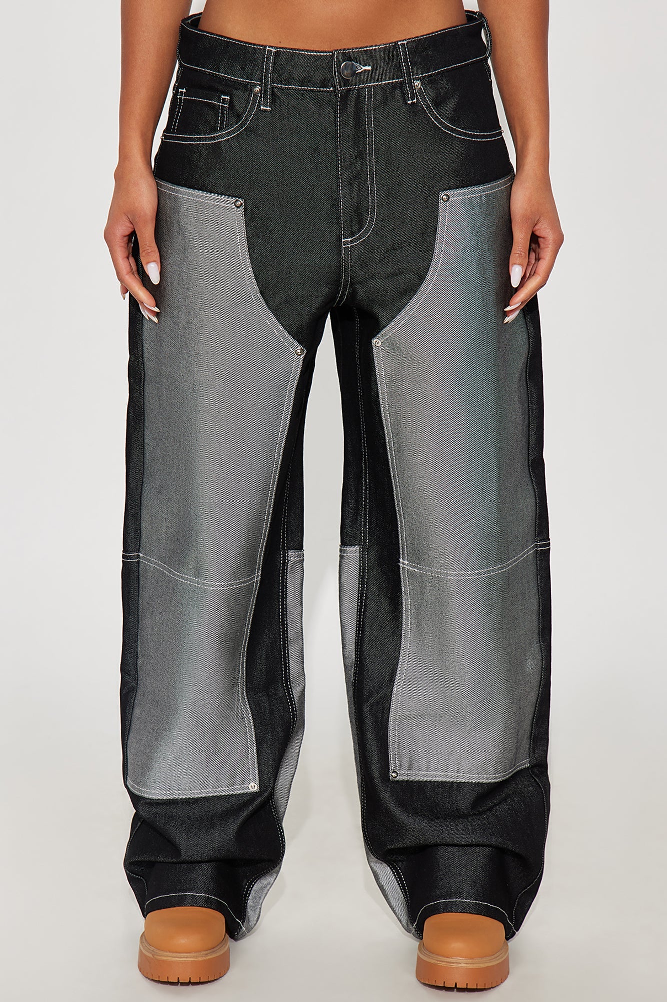Double Agent Utility Panel Jeans - Black