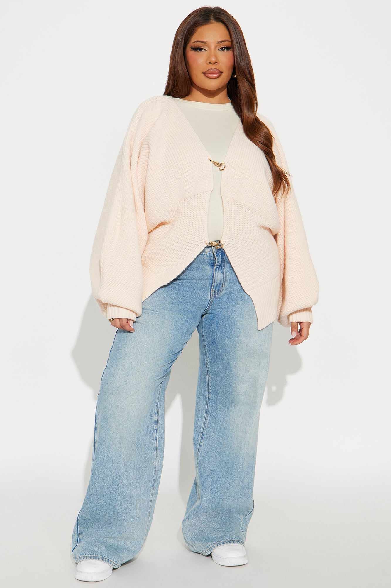 Candlelit Evenings Ribbed Knit Sweater - Beige