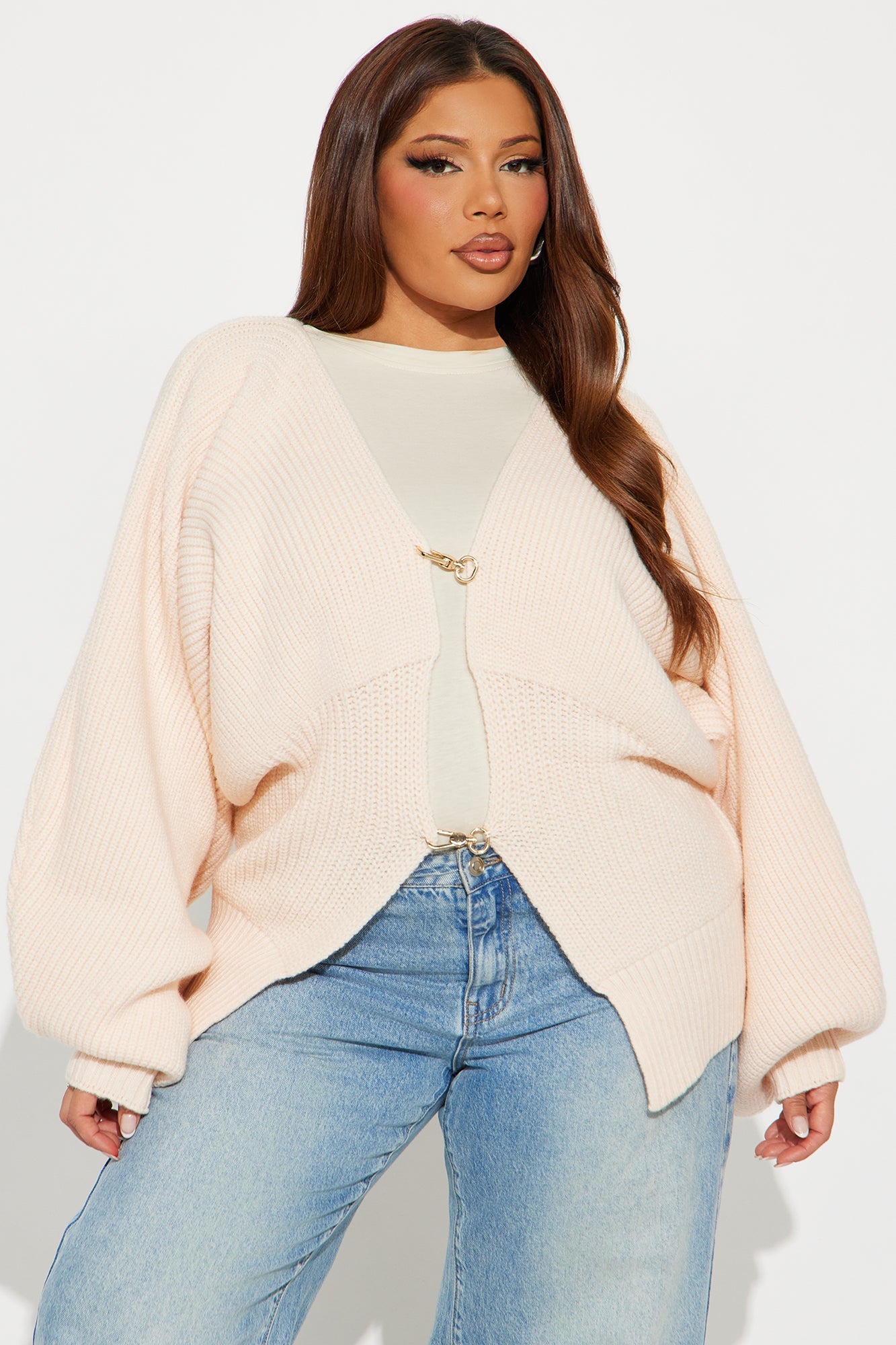 Candlelit Evenings Ribbed Knit Sweater - Beige