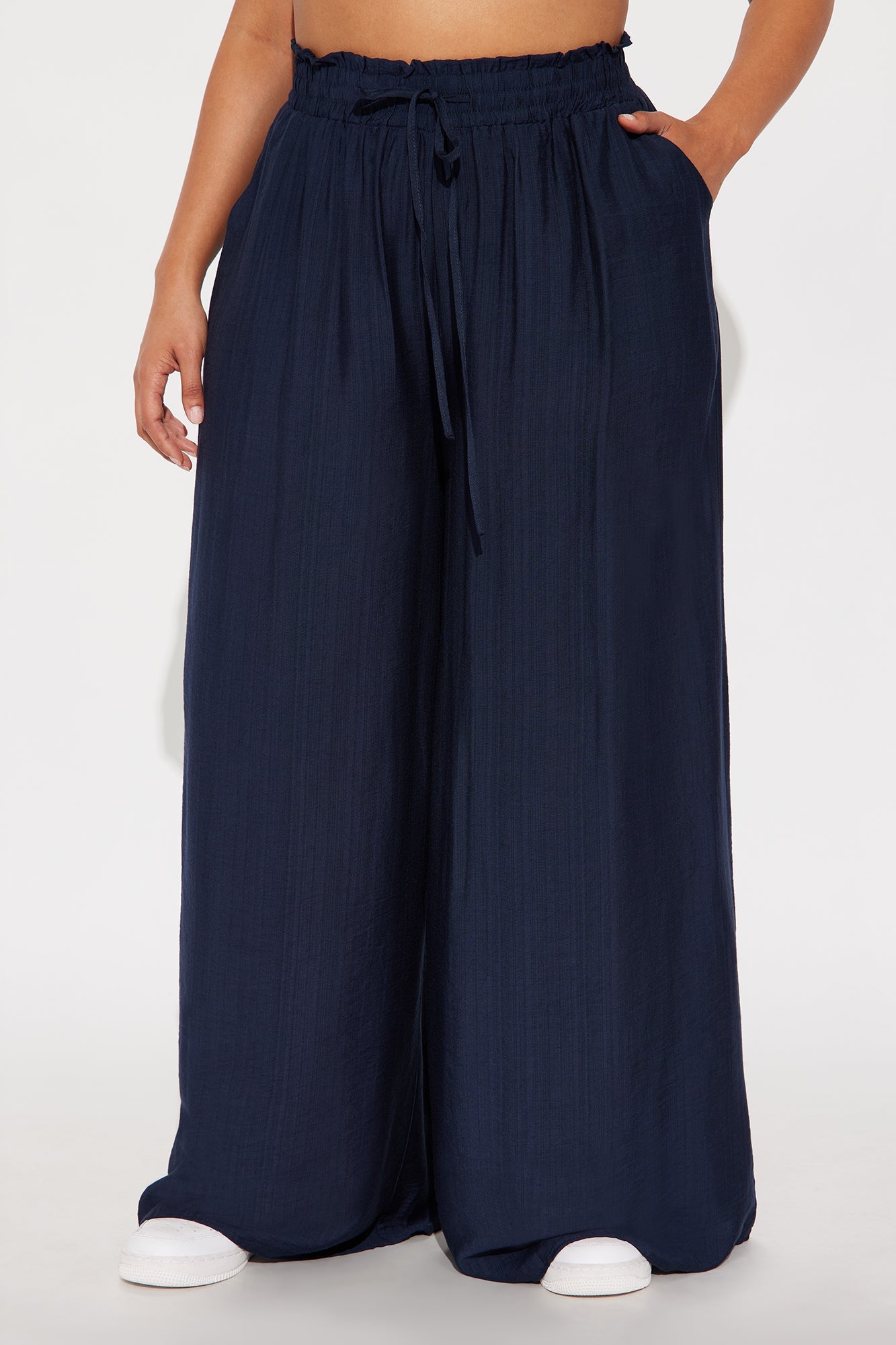 Meet At Sunset Wide Leg Pant - Navy