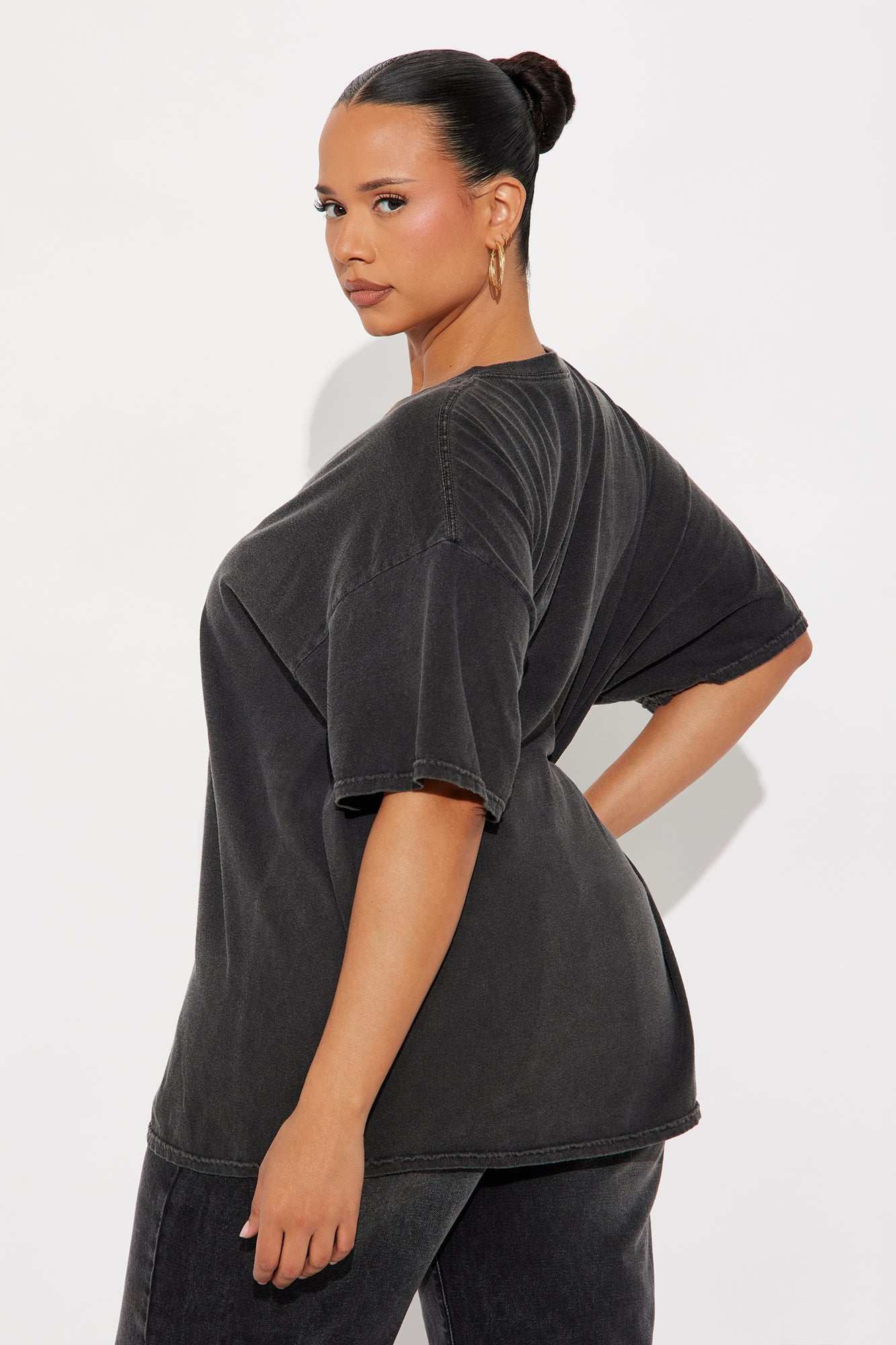 All Star Aaliyah Oversize Tee - Black