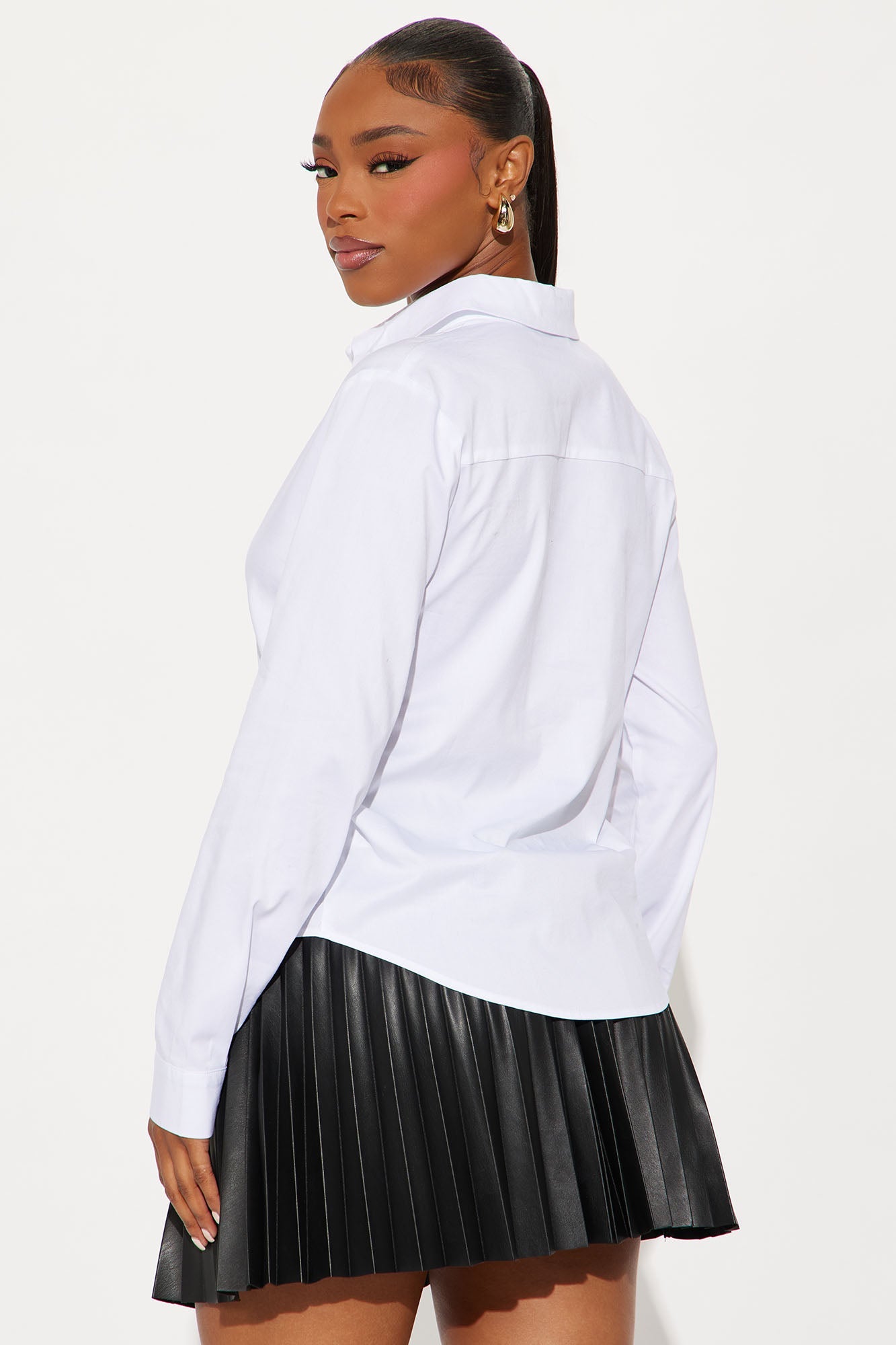 It's My Life Poplin Shirt - White