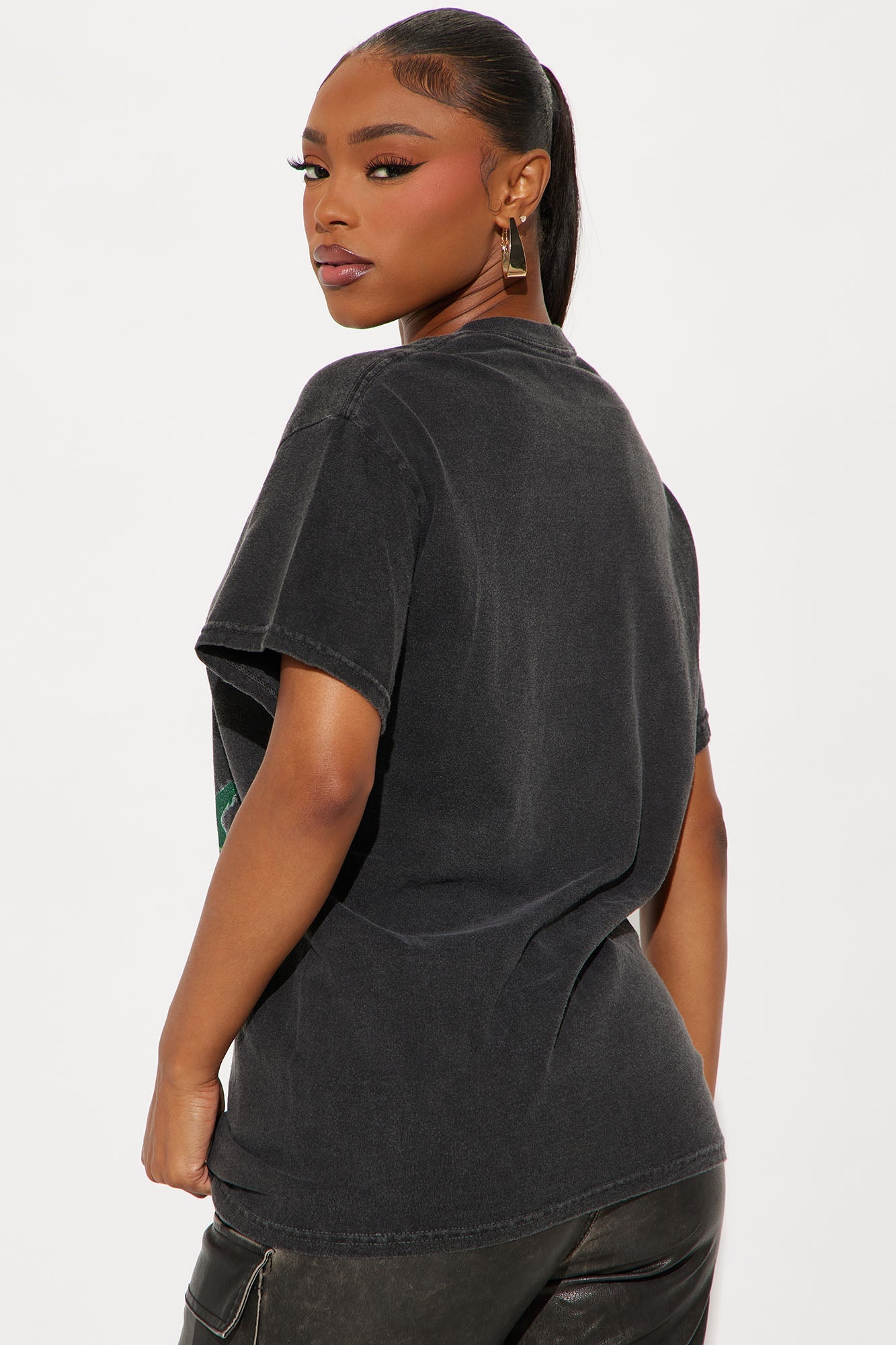 All Star Aaliyah Oversize Tee - Black