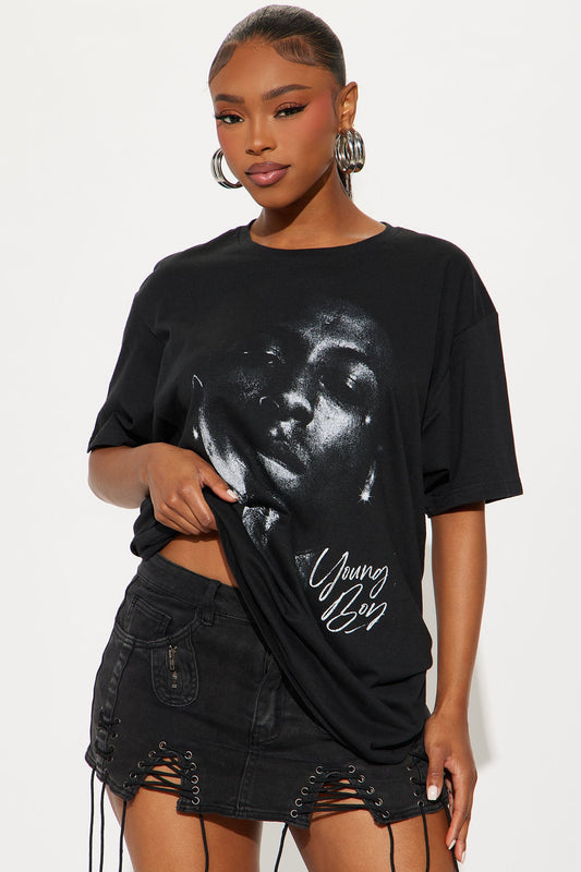 Free Young Boy NBA Oversize Tee - Black