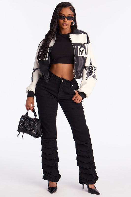 Mad About You Twill Skinny Stacked Pant 31 - Black