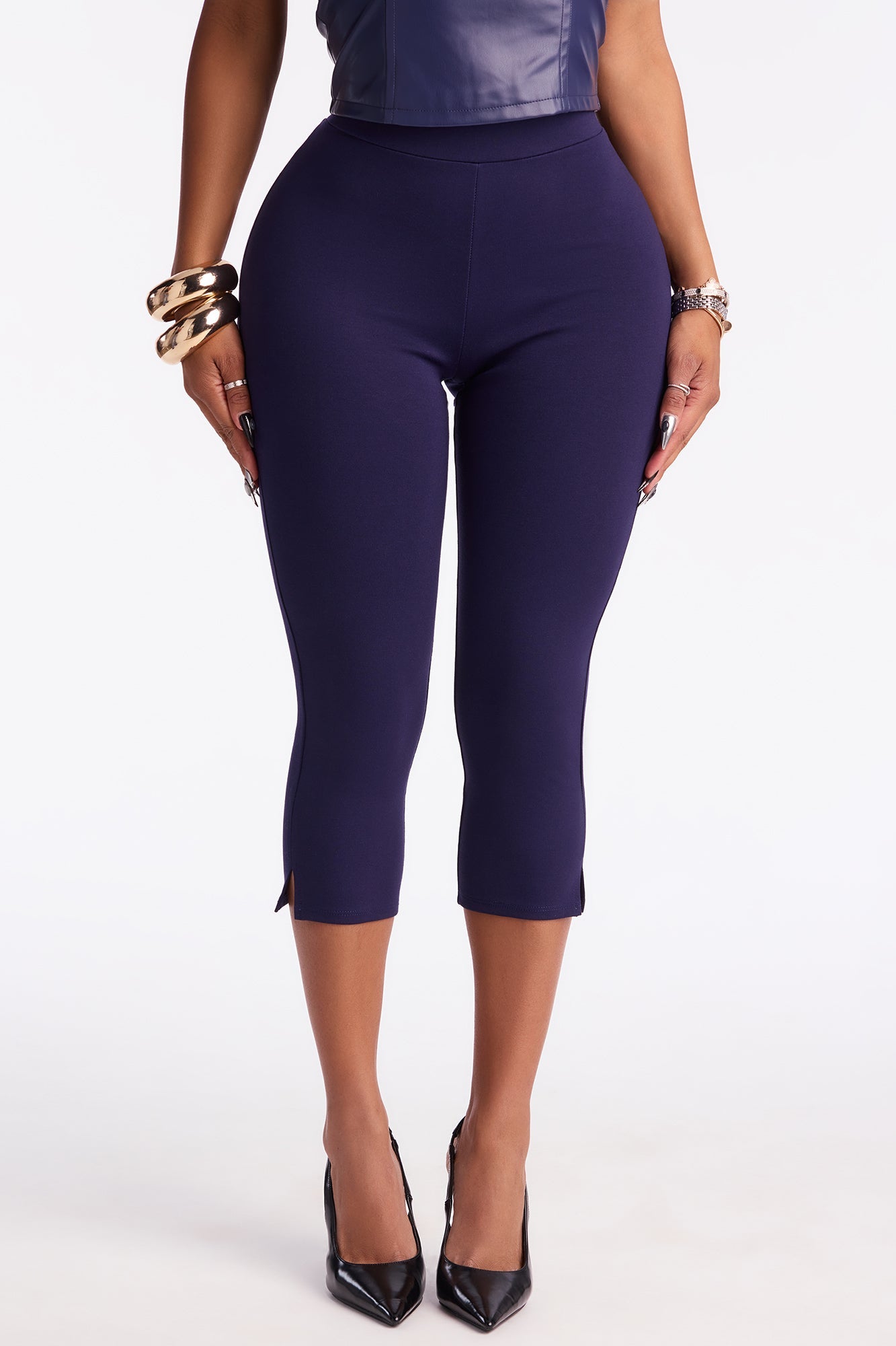 All My Potentials Capri Legging - Navy