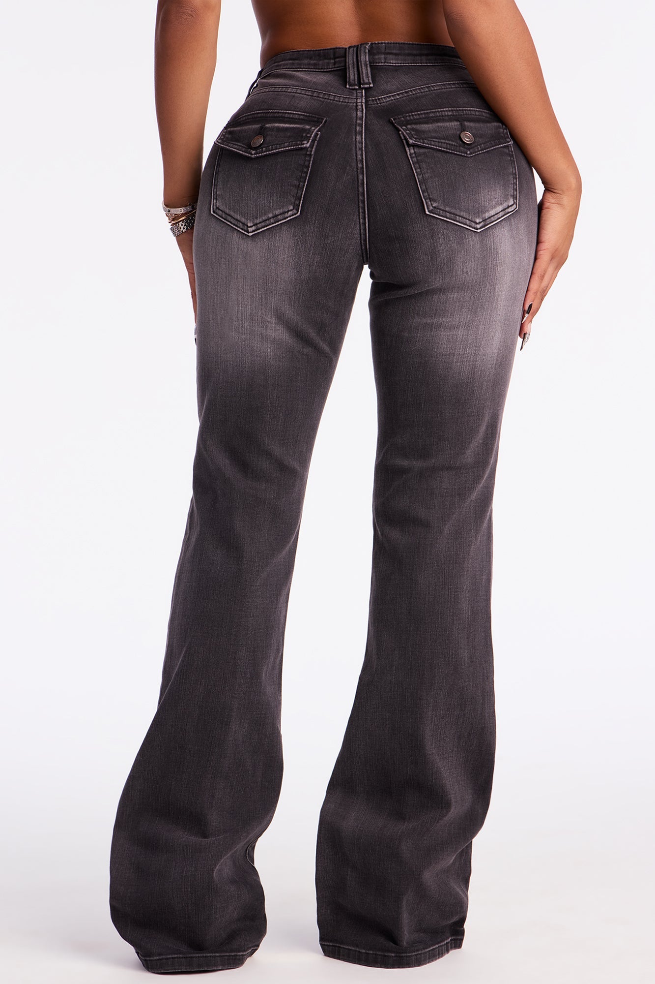 The Aughts Soft Stretch Bootcut Jean - Black Wash