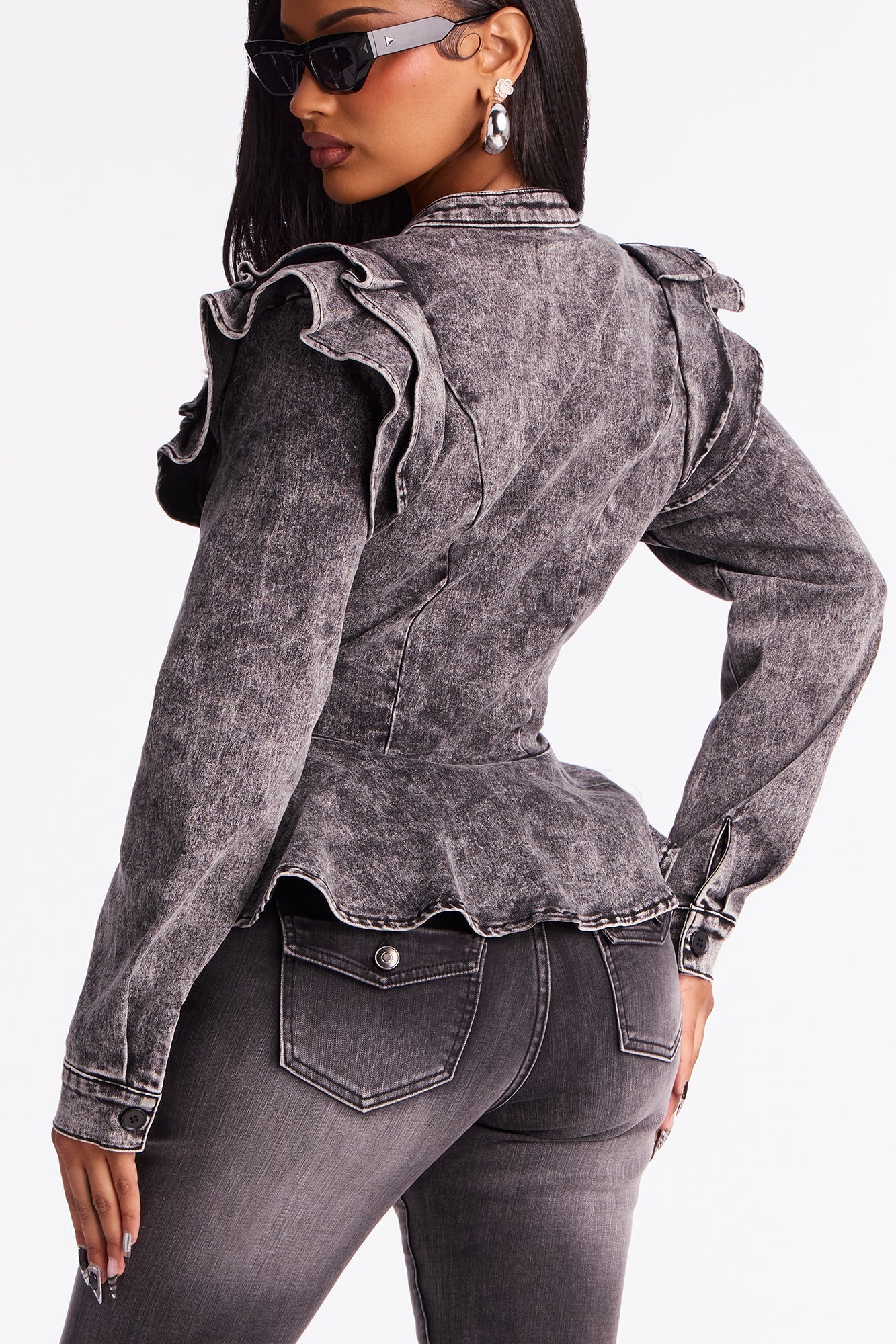 The Aughts Soft Stretch Bootcut Jean - Black Wash