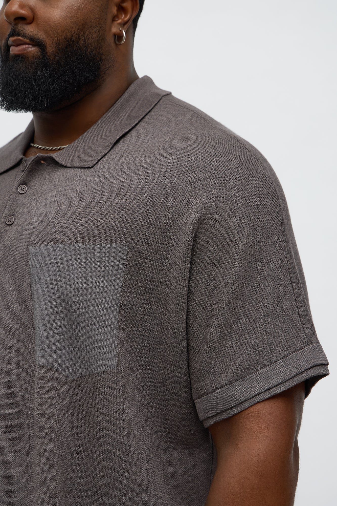 Elevated Contrast Polo - Brown