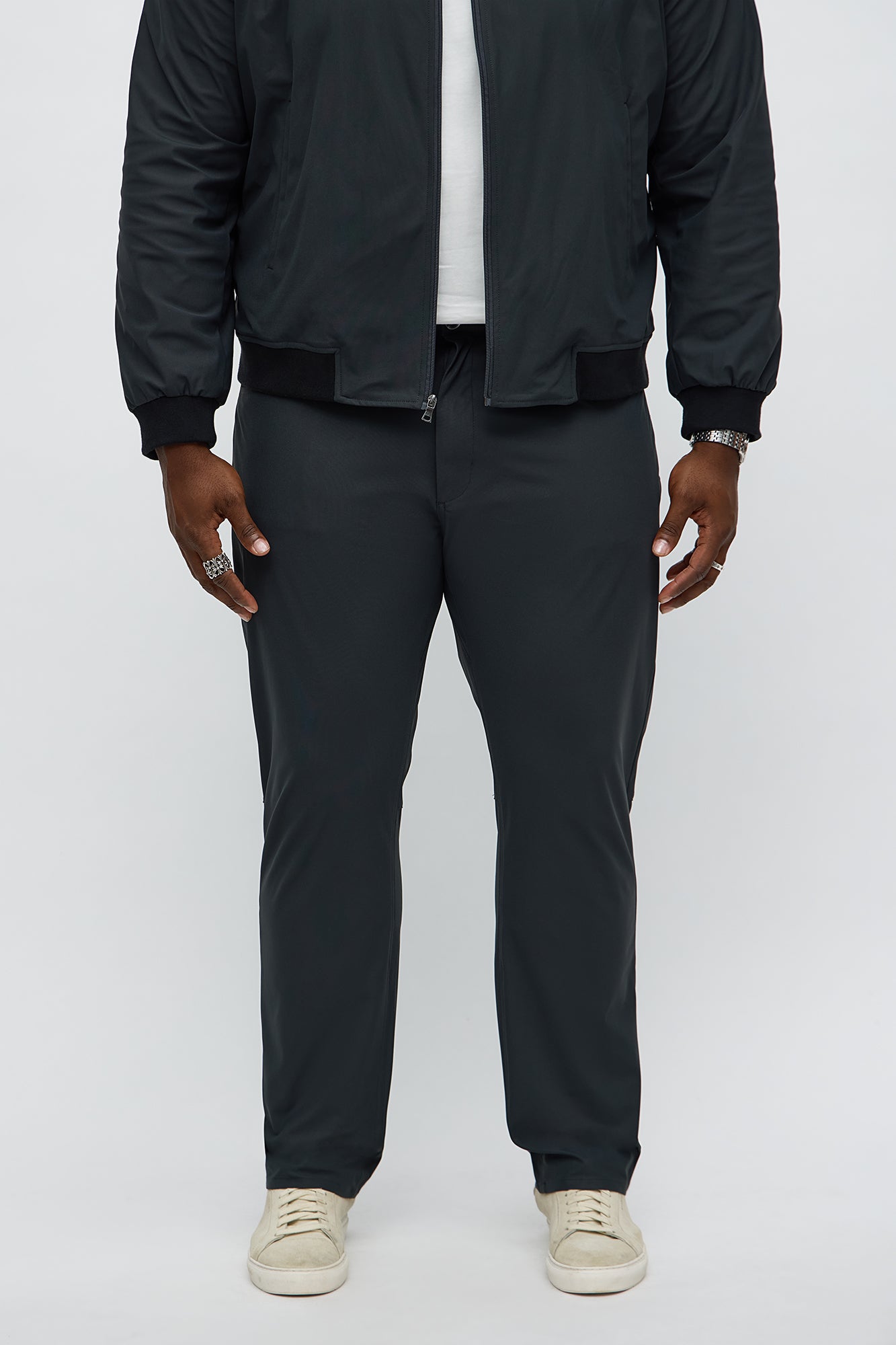 Slim Cedric Stretch Pant - Charcoal