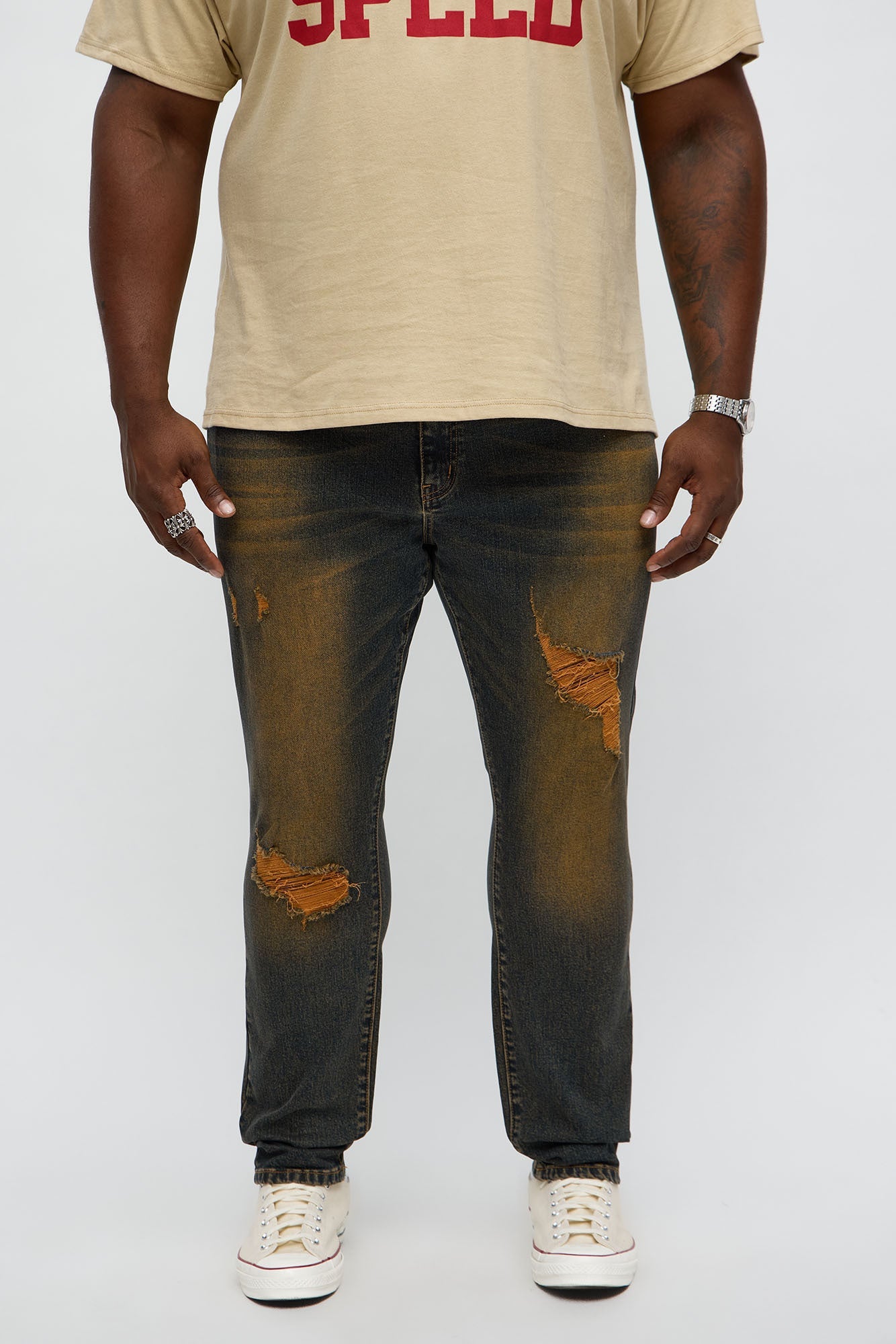 Skinny Dagger Jean - Brown
