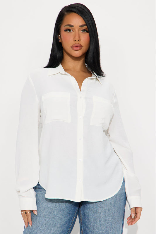 Keep Talking Airflow Shirt - Cream