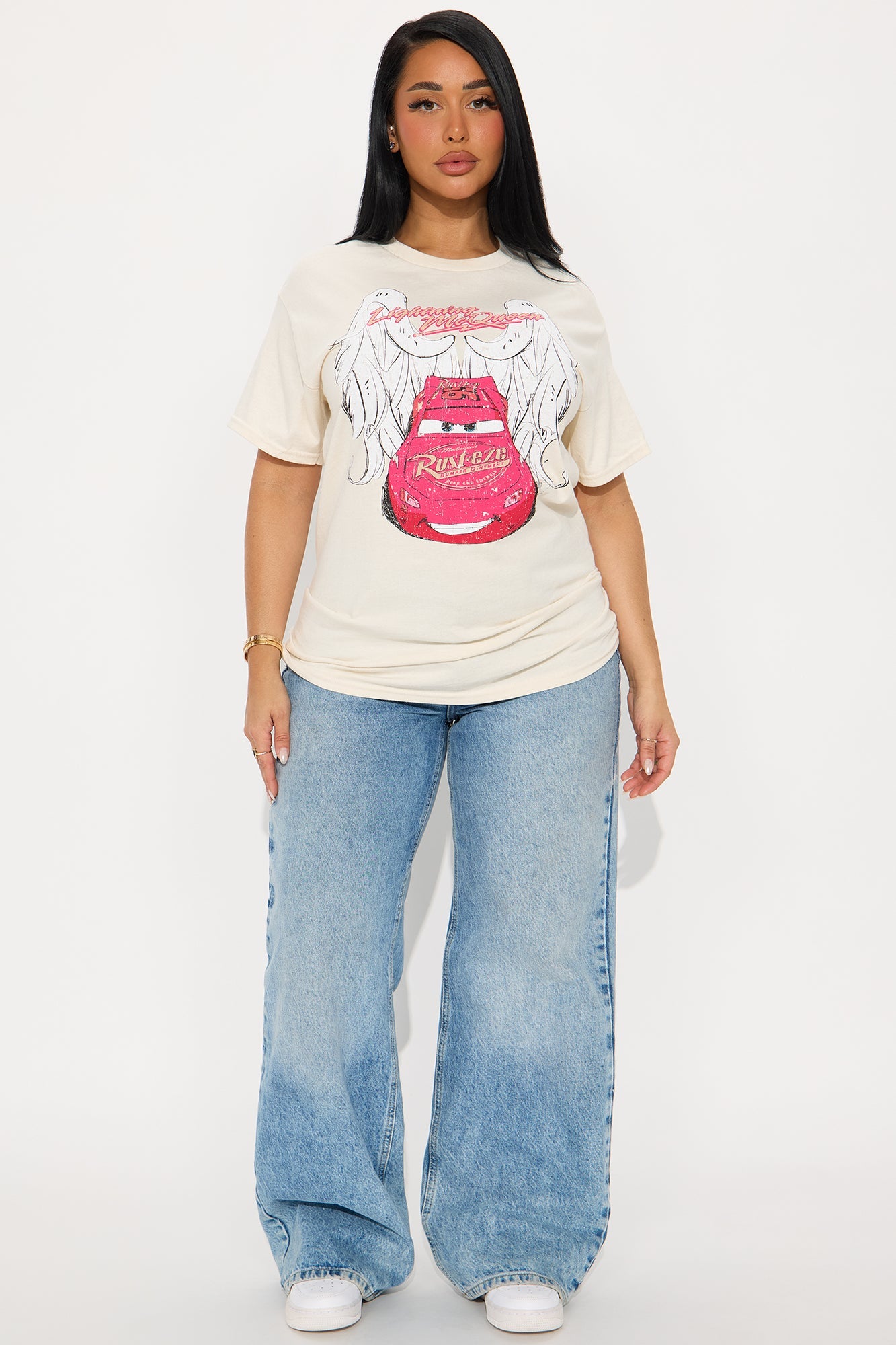 Cars Angel Wings Tee - Cream