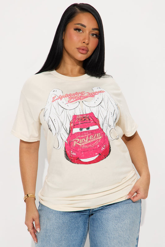 Cars Angel Wings Tee - Cream