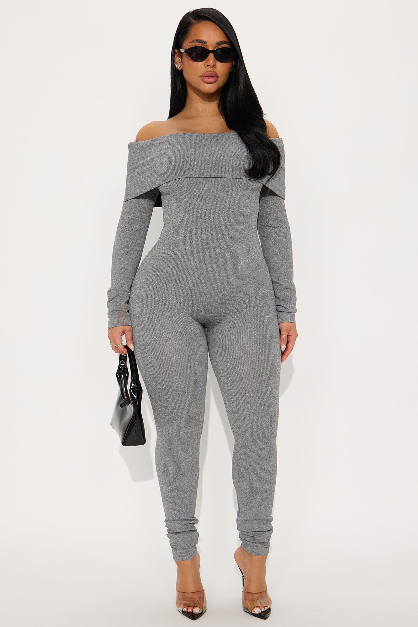 All About Me Seamless Jumpsuit - Heather Grey