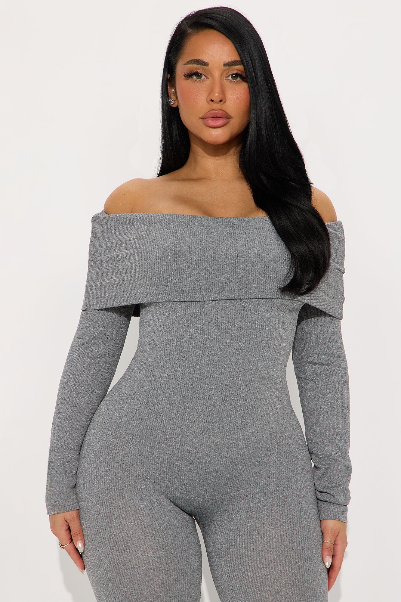 All About Me Seamless Jumpsuit - Heather Grey