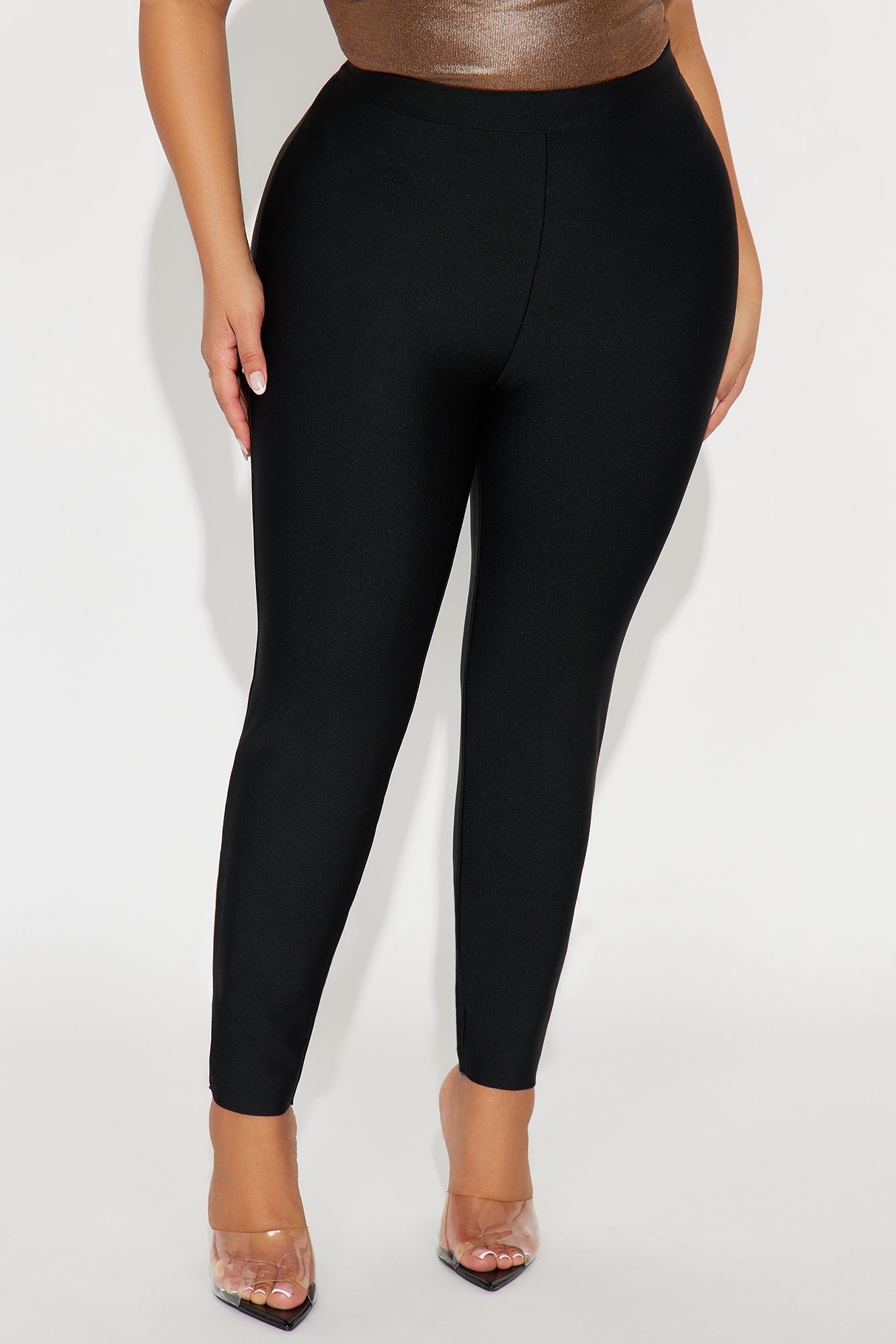 Serafina Bandage Skinny Pants 27″ - Black