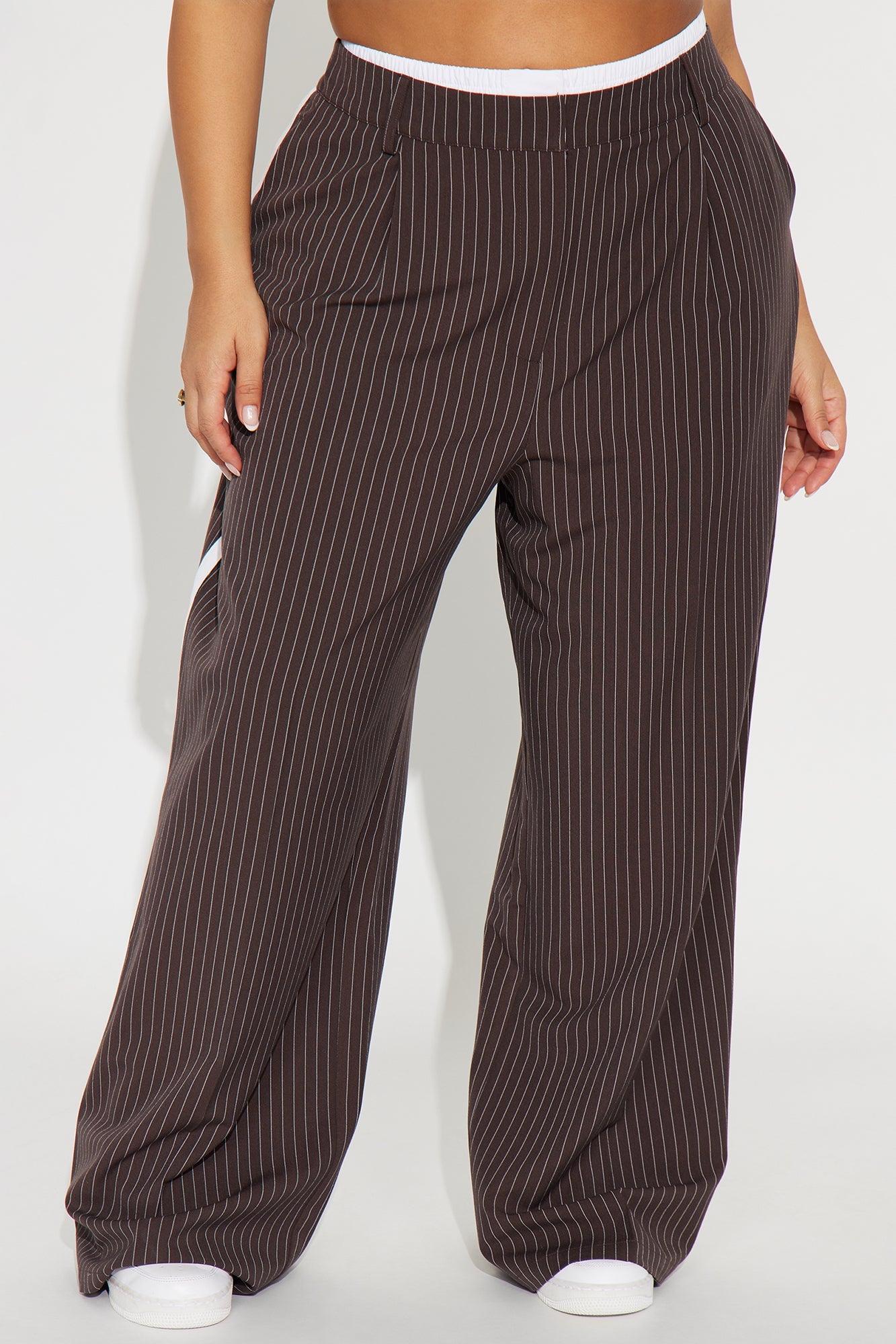 Dedicated To You Double Waistband Trouser - Mocha