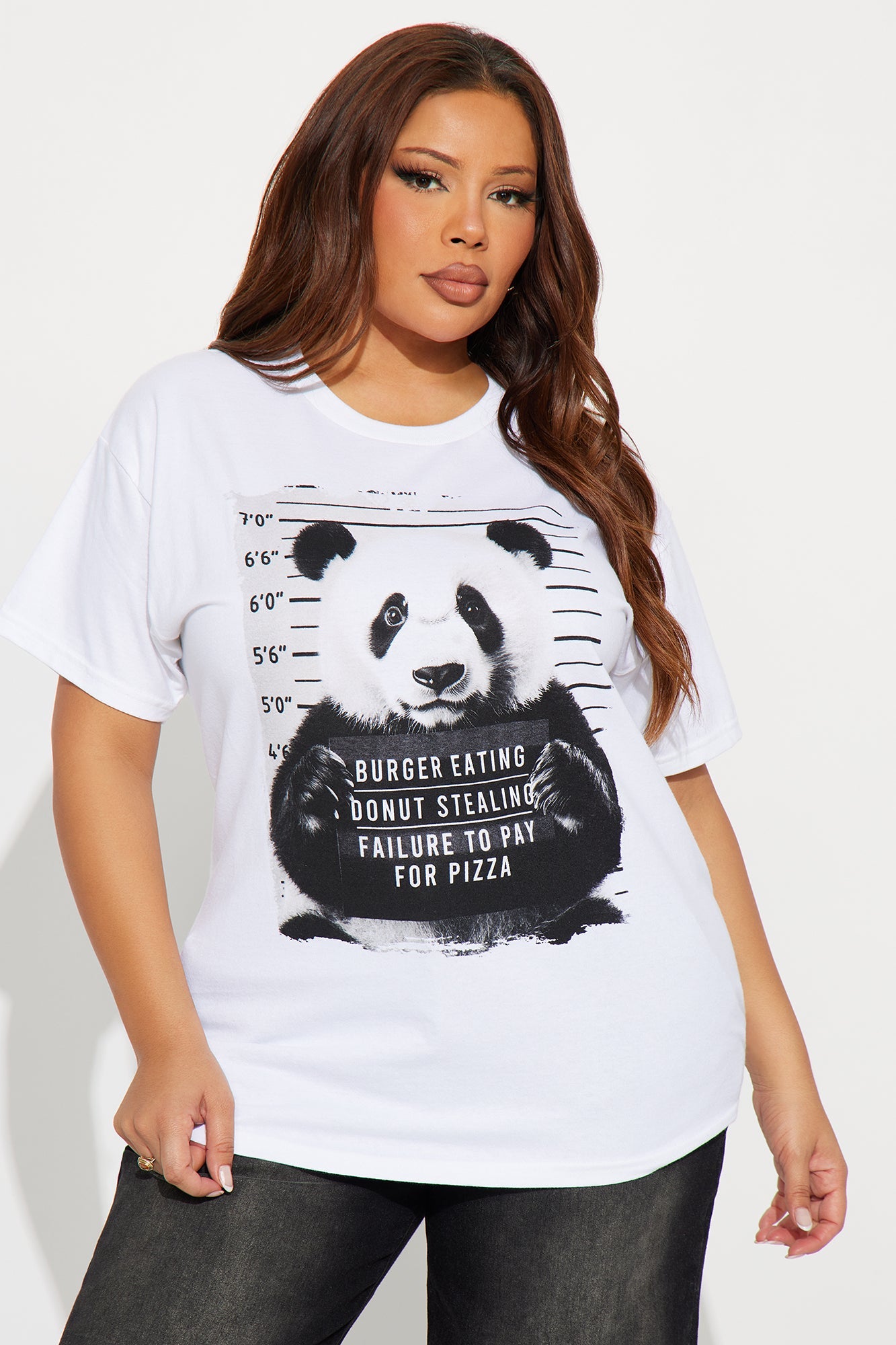 Panda Mug Shot Tee - White
