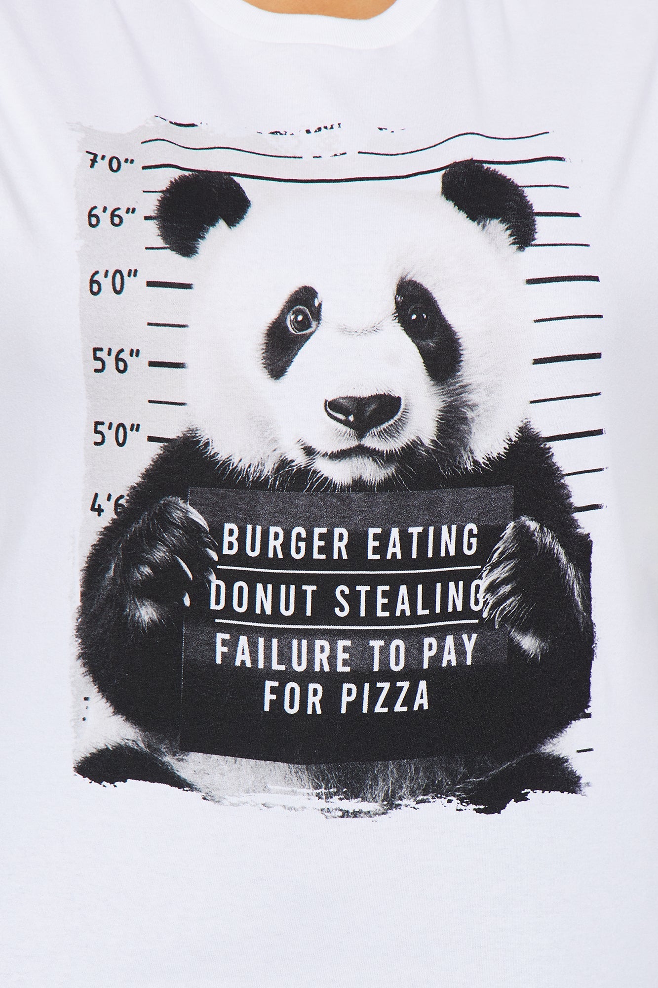 Panda Mug Shot Tee - White