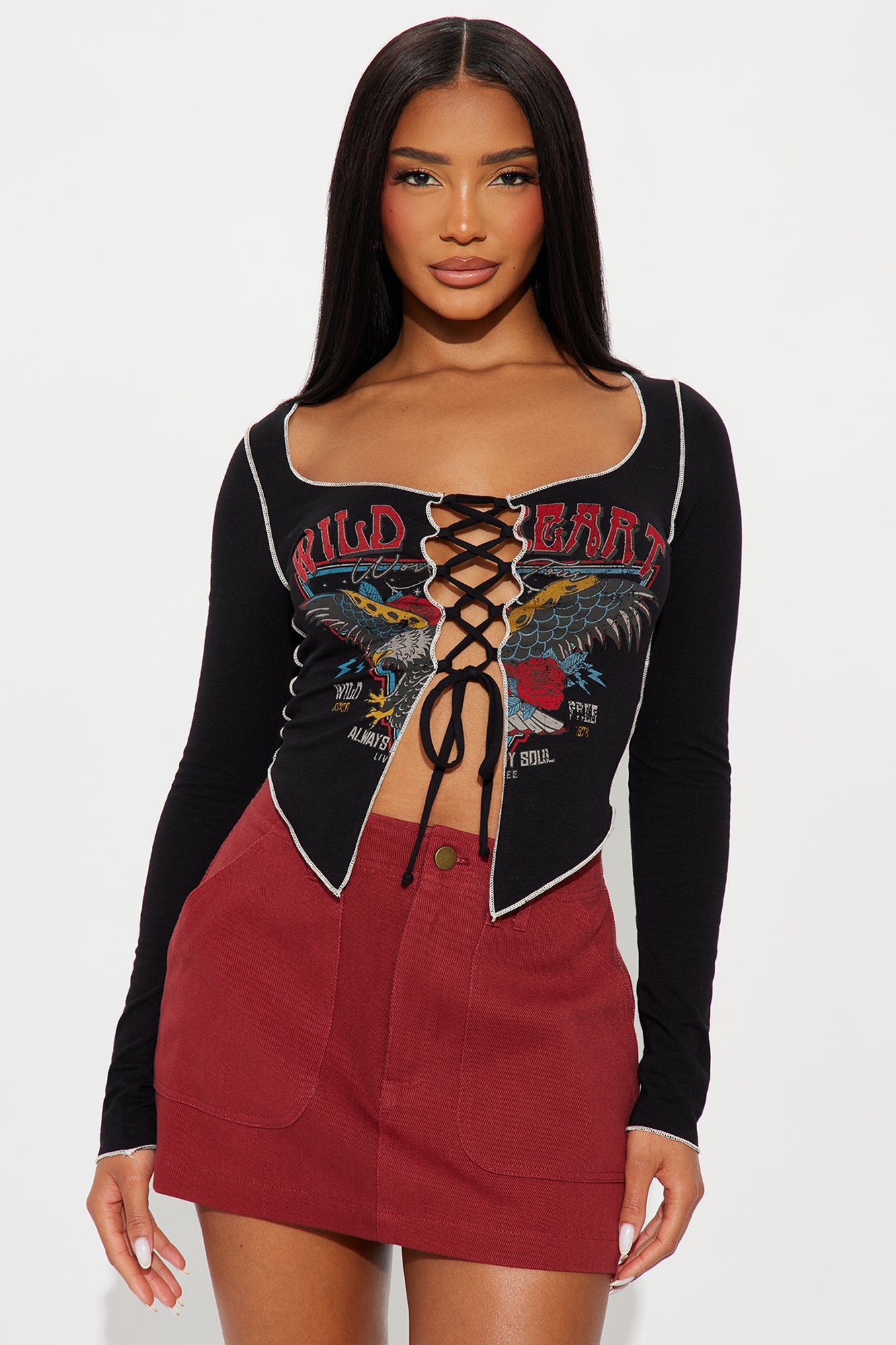 Wild Heart World Tour Top - Black