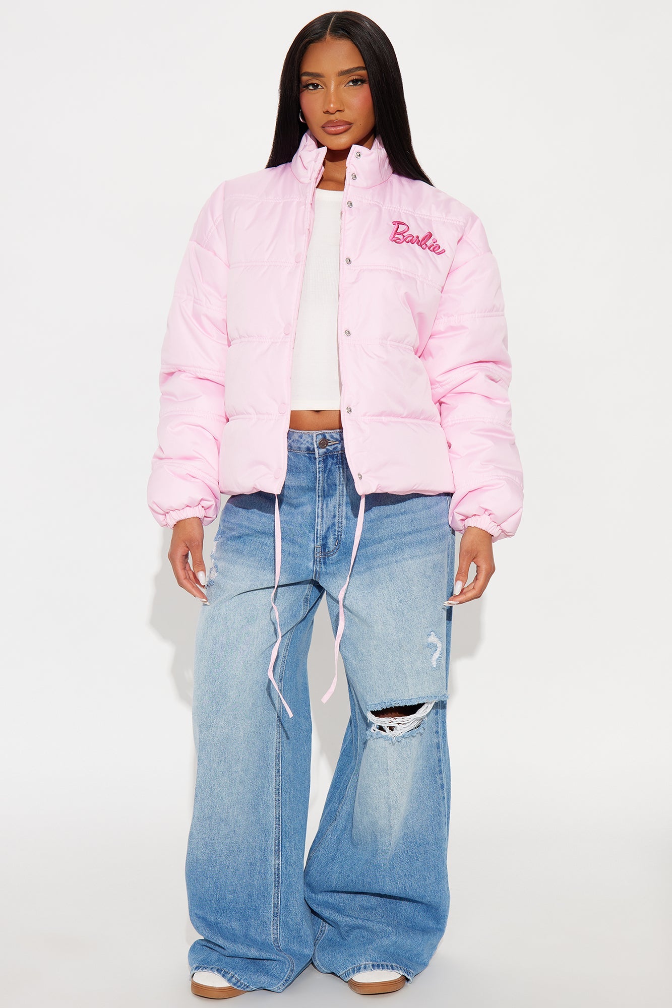Barbie Puffer Jacket - Light Pink
