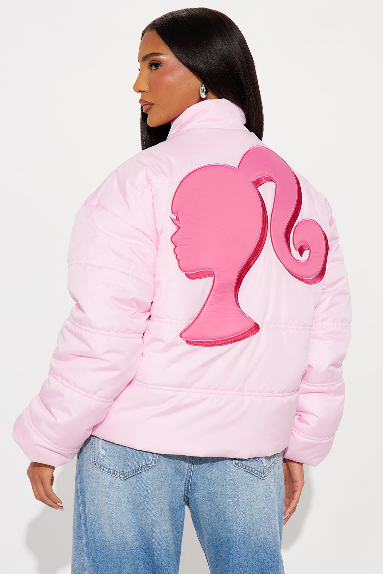 Barbie Puffer Jacket - Light Pink