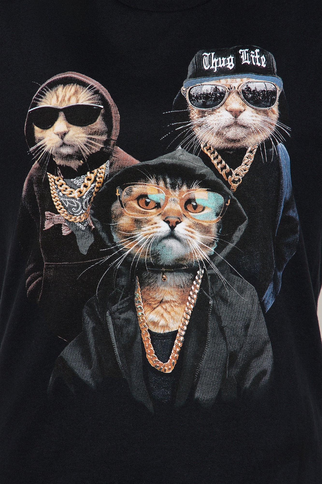 Thug Life Kittys Tee - Black